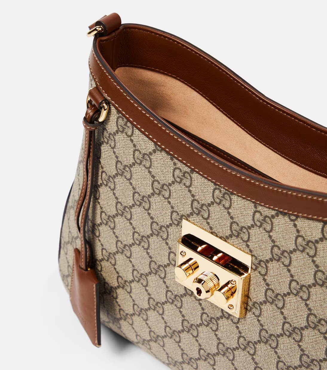 Gvc*1 Padlock Medium GG Canvas shoulder bag