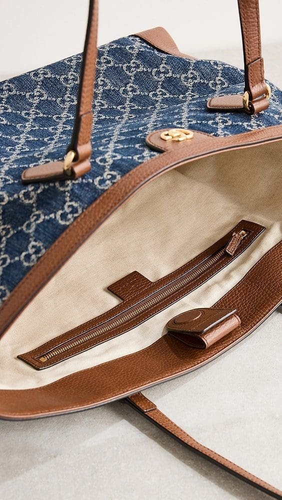 Gvc*1 Blue Denim Ophidia Medium Tote