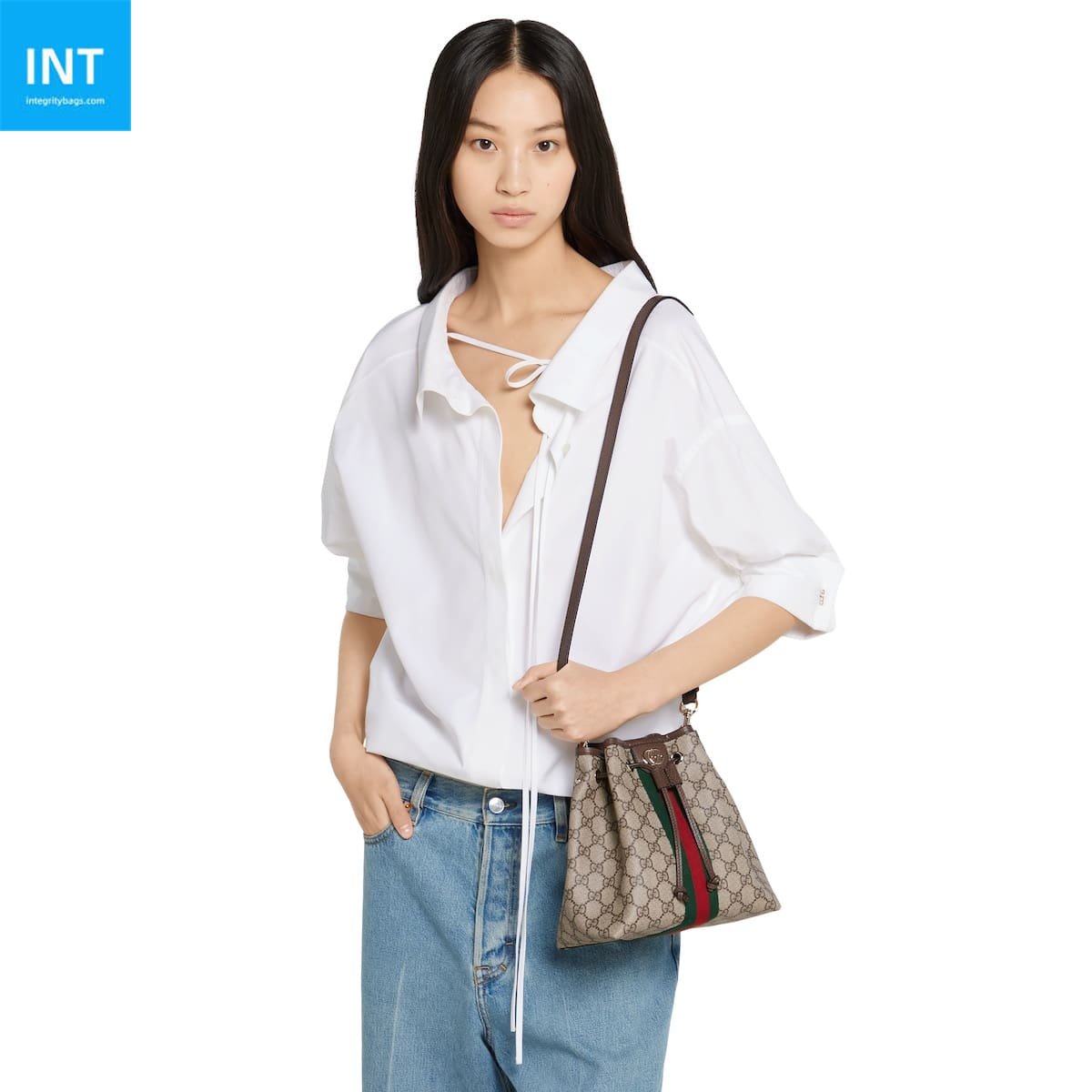 Gvc*1 Ophidia small bucket bag
