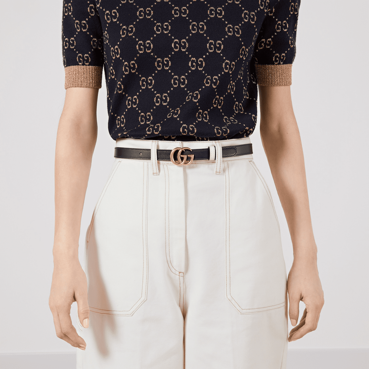 Gvc*1 GG Marmont reversible thin belt