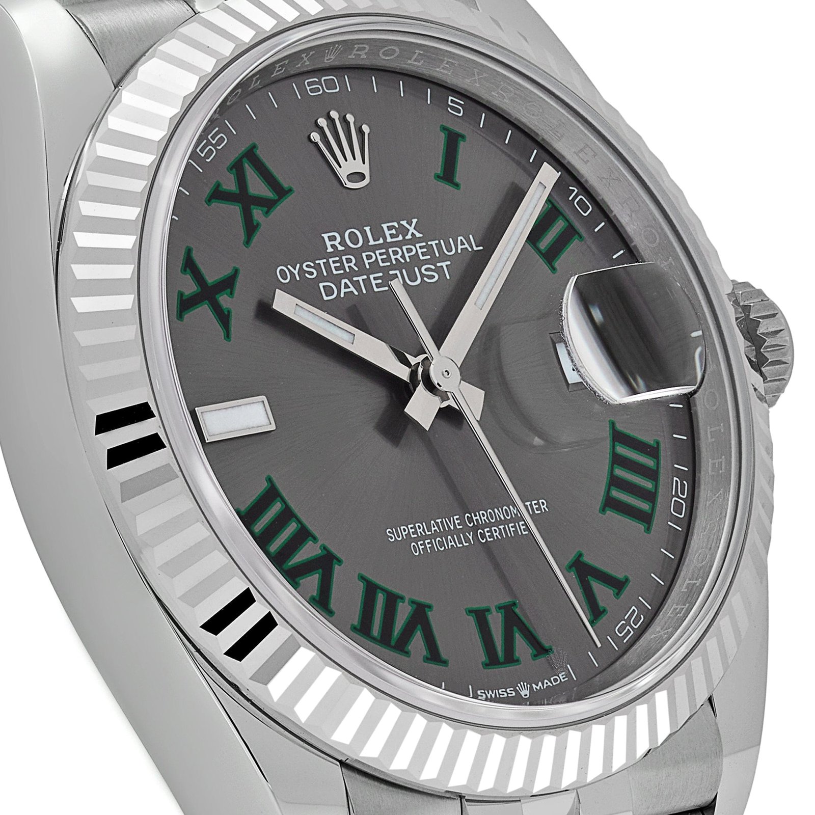 R01ex Datejust 36 126234 Stainless Steel Slate ‘Wimbledon’ Dial Jubilee (2025)