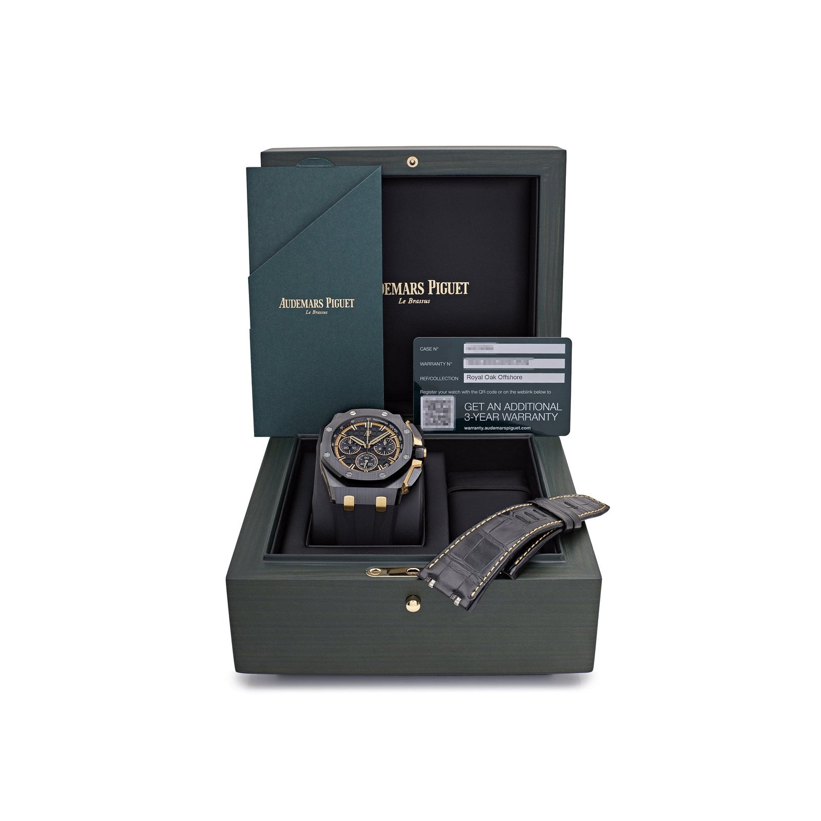 Audemars P1g*et Royal Oak Offshore 26420CE.OO.A127CR.01 Chronograph Black Ceramic Yellow Gold Black Dial