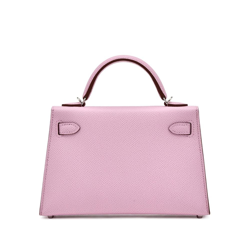 H**me5 Mauve Sylvestre Epsom Mini Kelly 20 Palladium Hardware