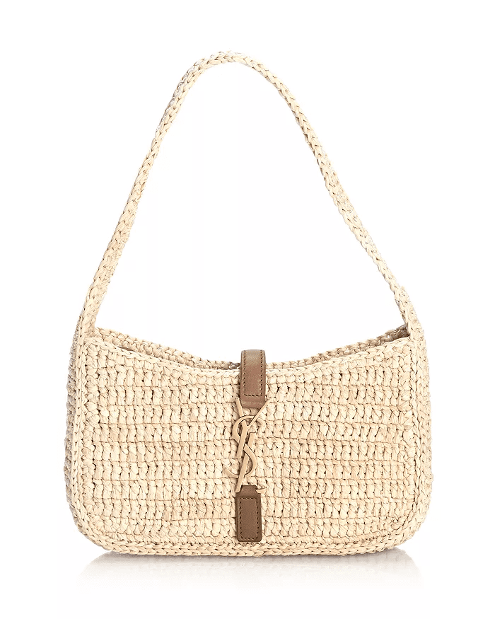 Sa1nt Lau*nt Le 5 À 7 Mini Hobo in Raffia