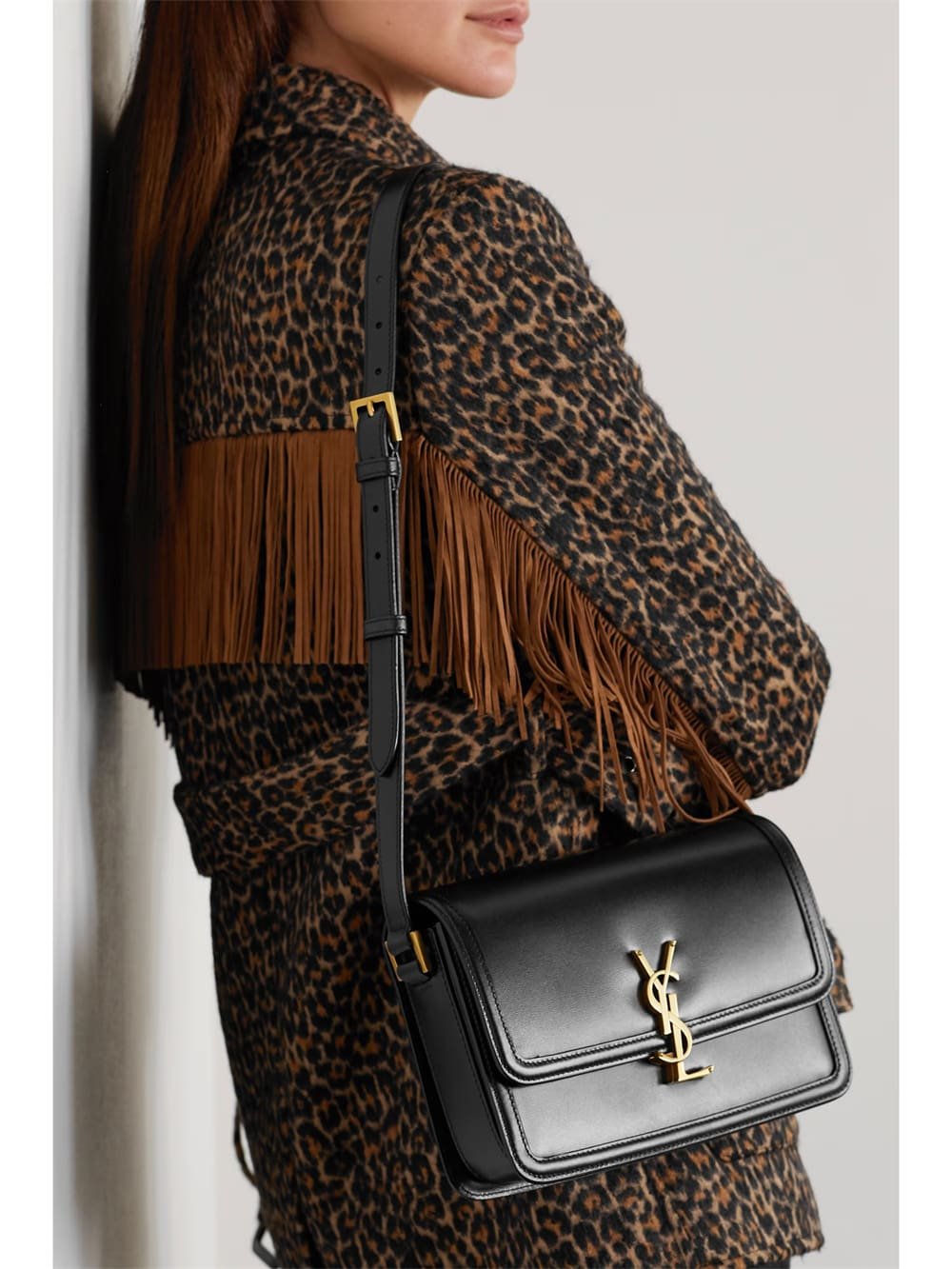 Sa1nt Lau*nt Solferino medium leather shoulder bag