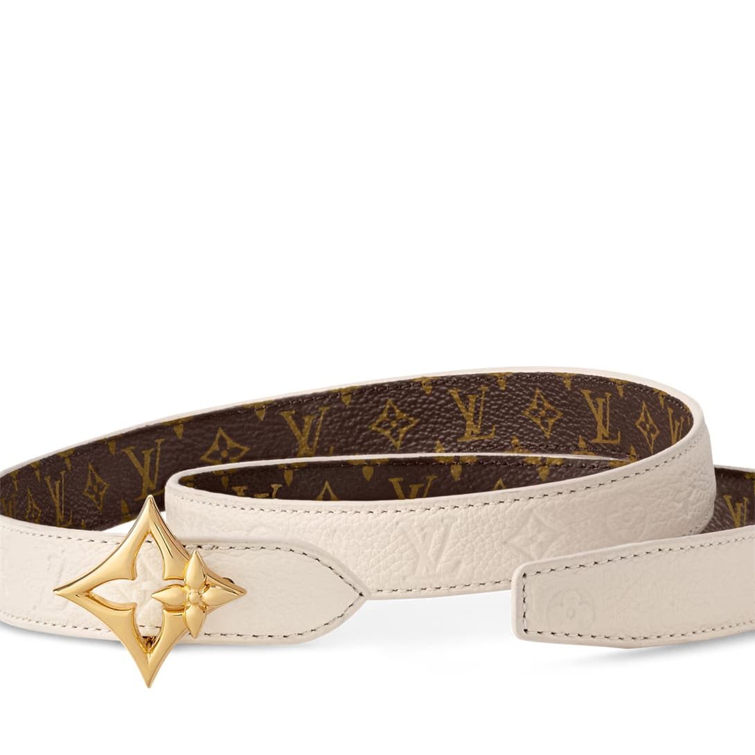 L0vis Vvtt0n M4195W LV Flowergram 20mm Reversible Belt