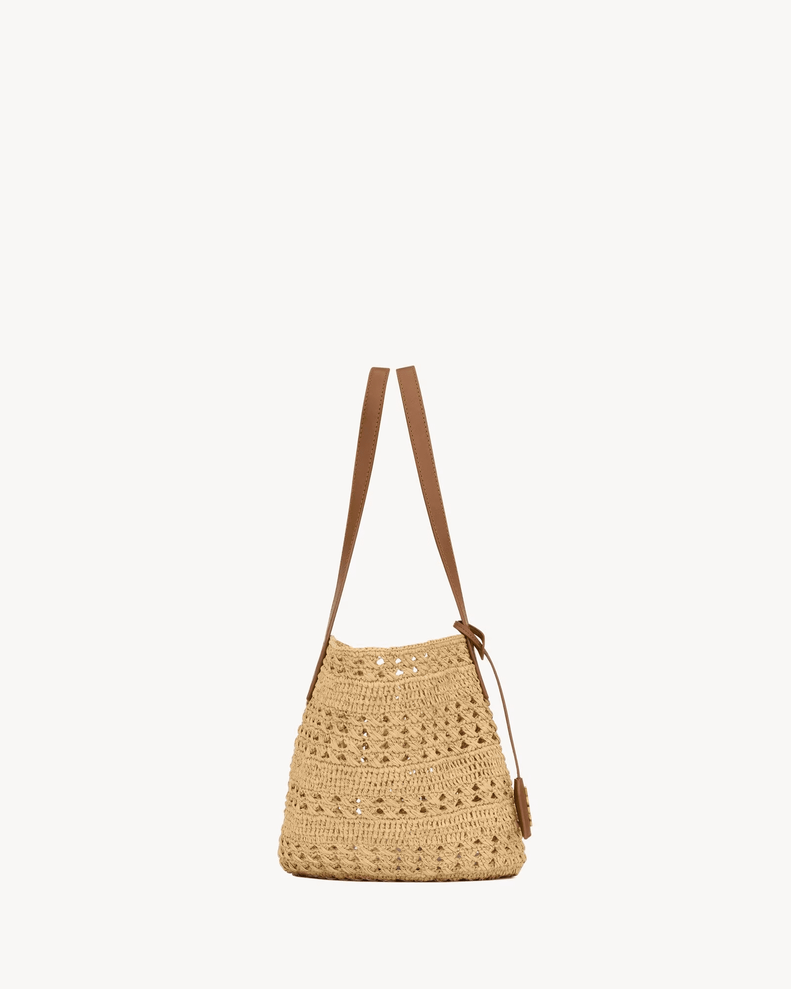 Sa1nt Lau*nt panier small bag in raffia