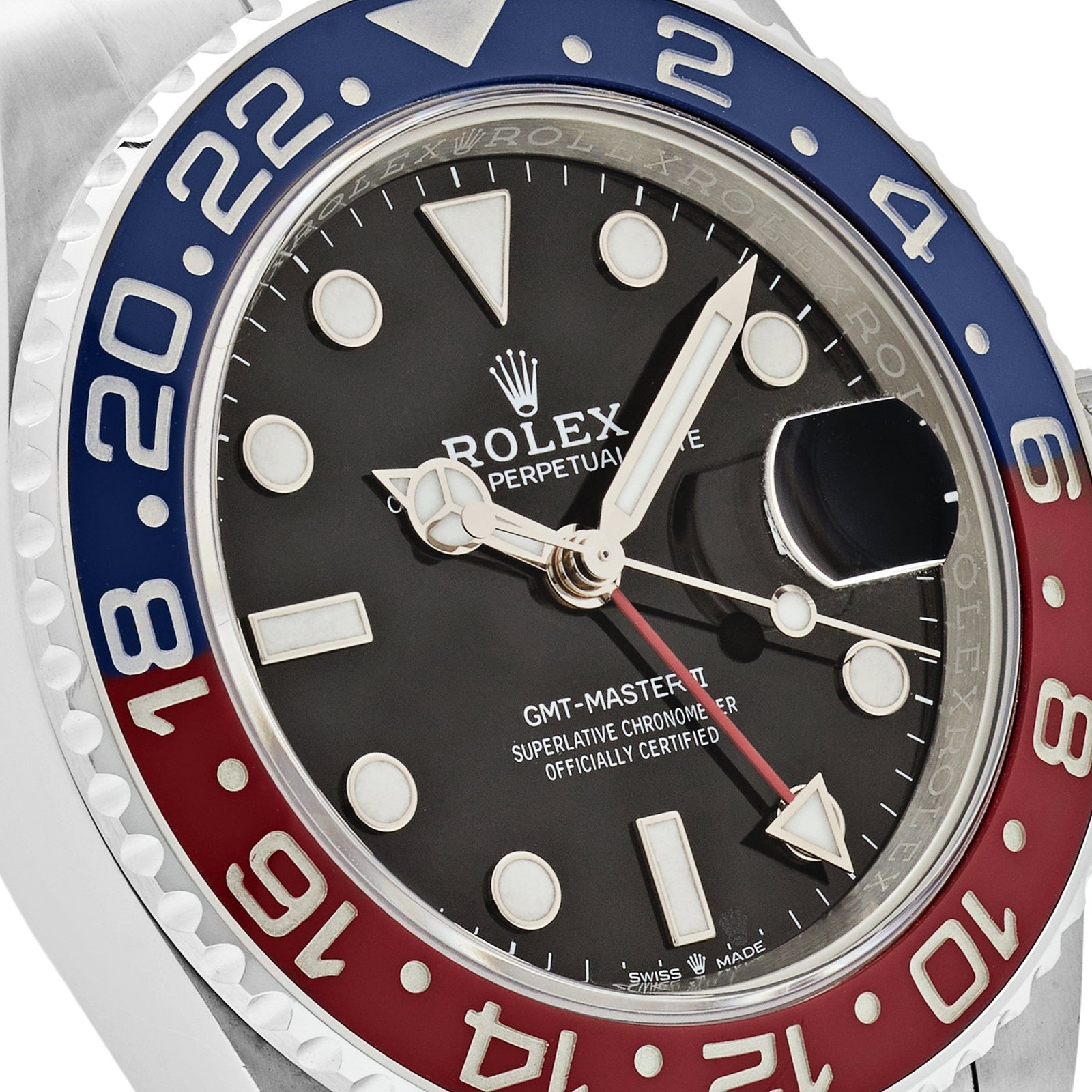 R01ex GMT-Master II 126710BLRO ‘Pepsi’ Stainless Steel Black Dial Oyster (2022)