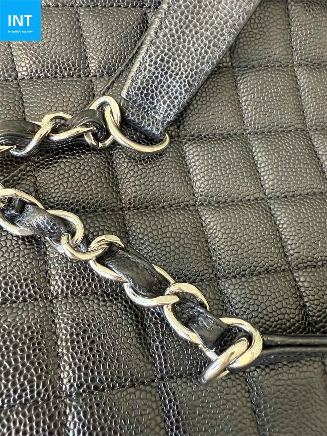 Ch**el Grand Shopping Tote Black Caviar Leather