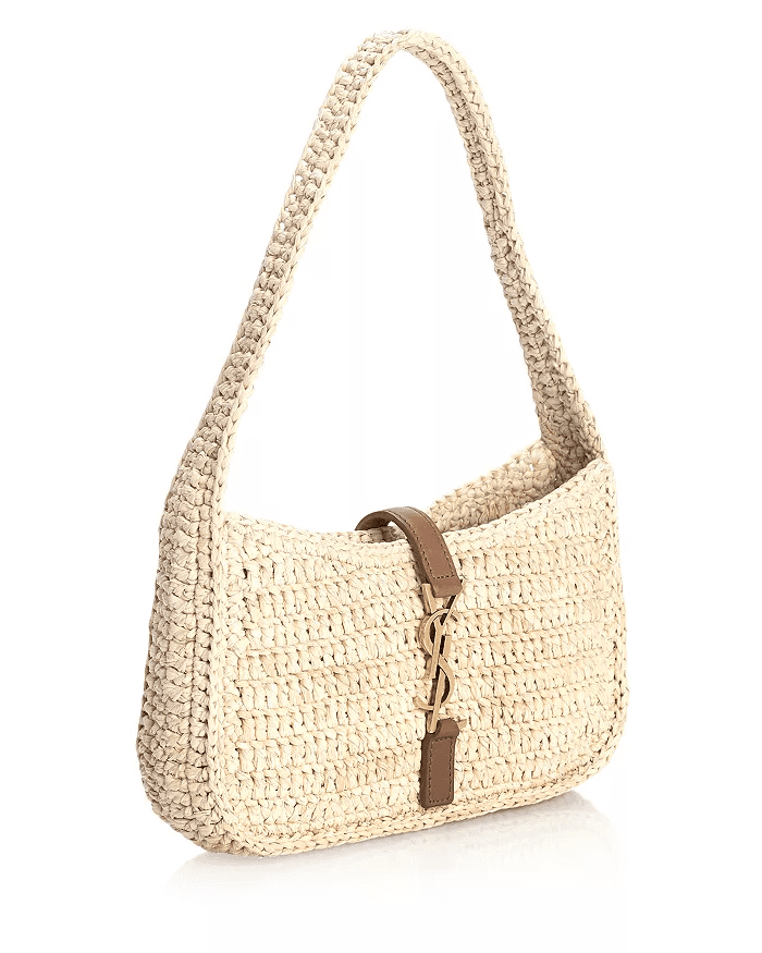 Sa1nt Lau*nt Le 5 À 7 Mini Hobo in Raffia
