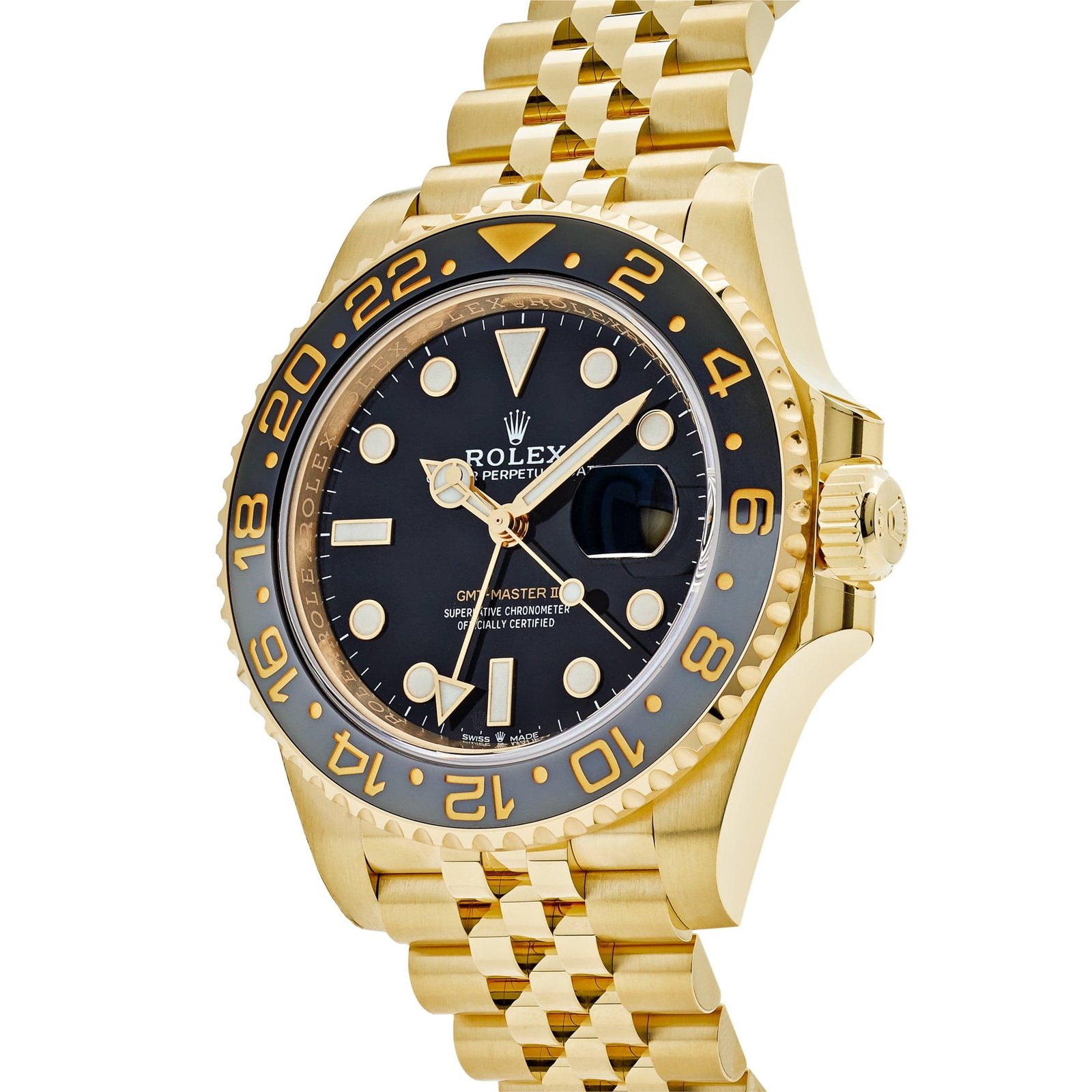 R01ex GMT-Master II 126718GRNR Yellow Gold Black Dial Jubilee (2025)