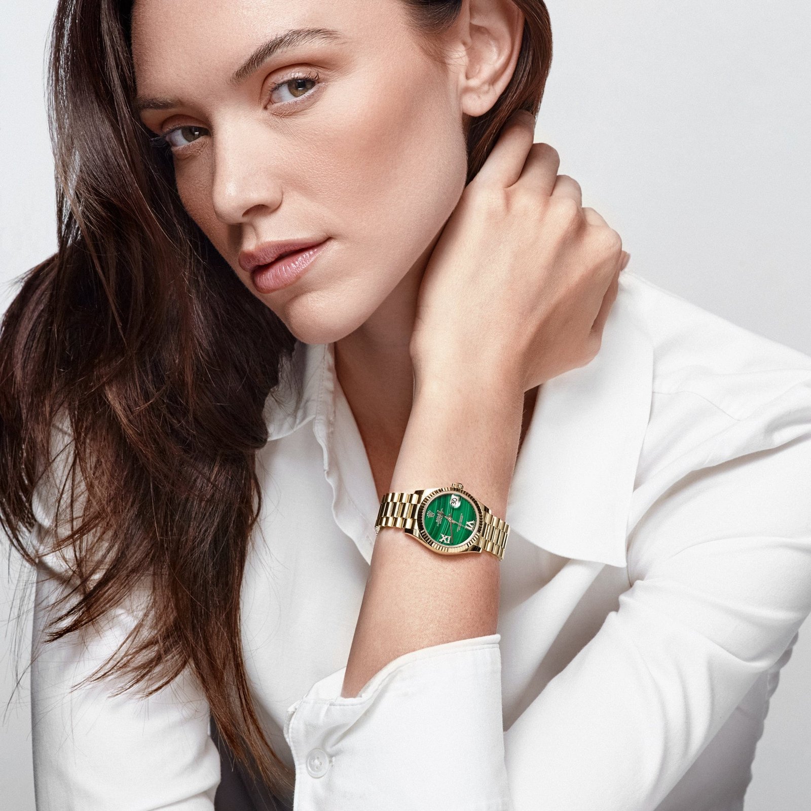 R01ex Datejust 31 278278 ‘Ladies’ Yellow Gold Malachite D1am0nd Dial (2021)