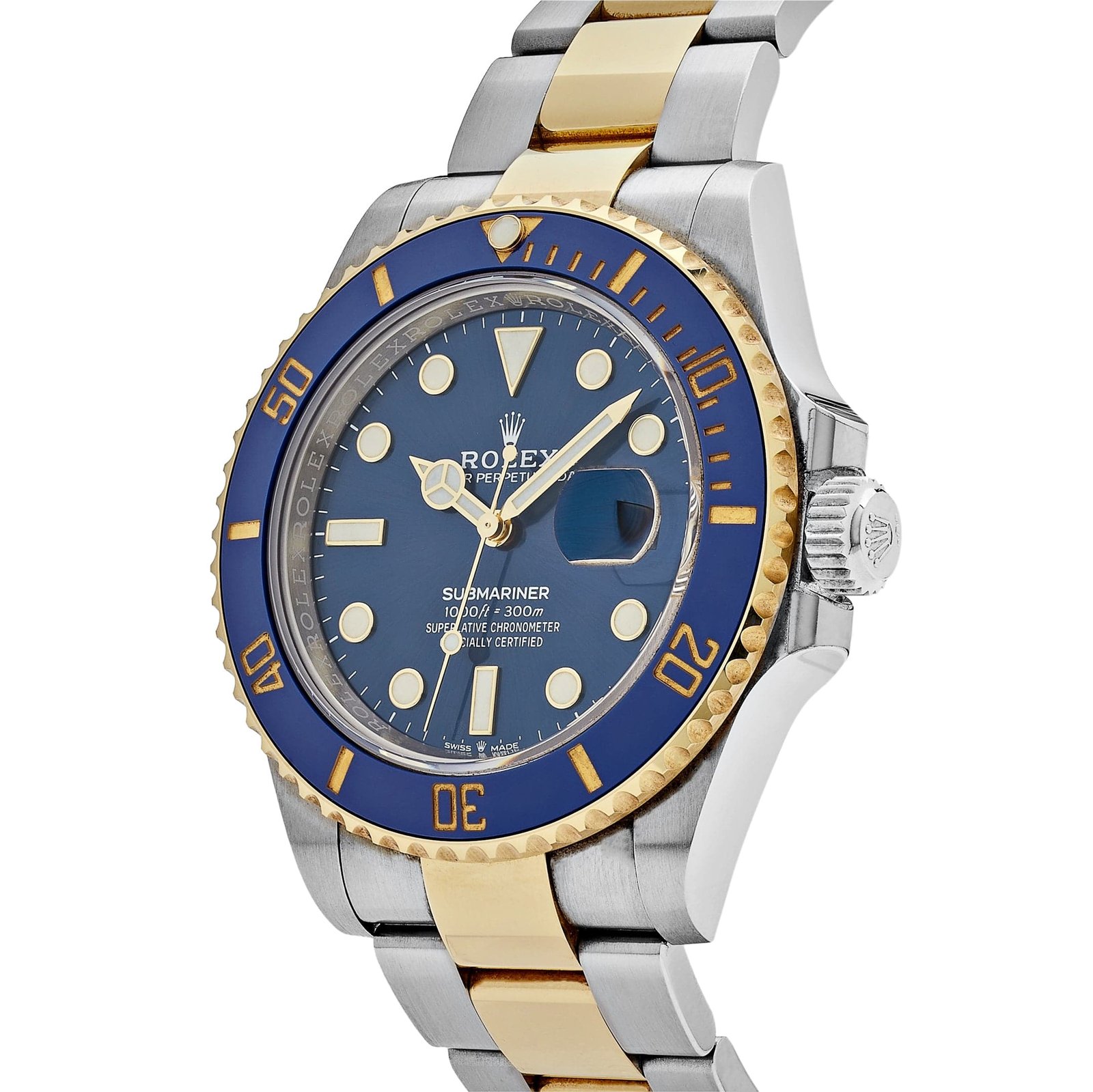 R01ex Submariner Date 126613LB Stainless Steel Yellow Gold Blue Dial (2025)