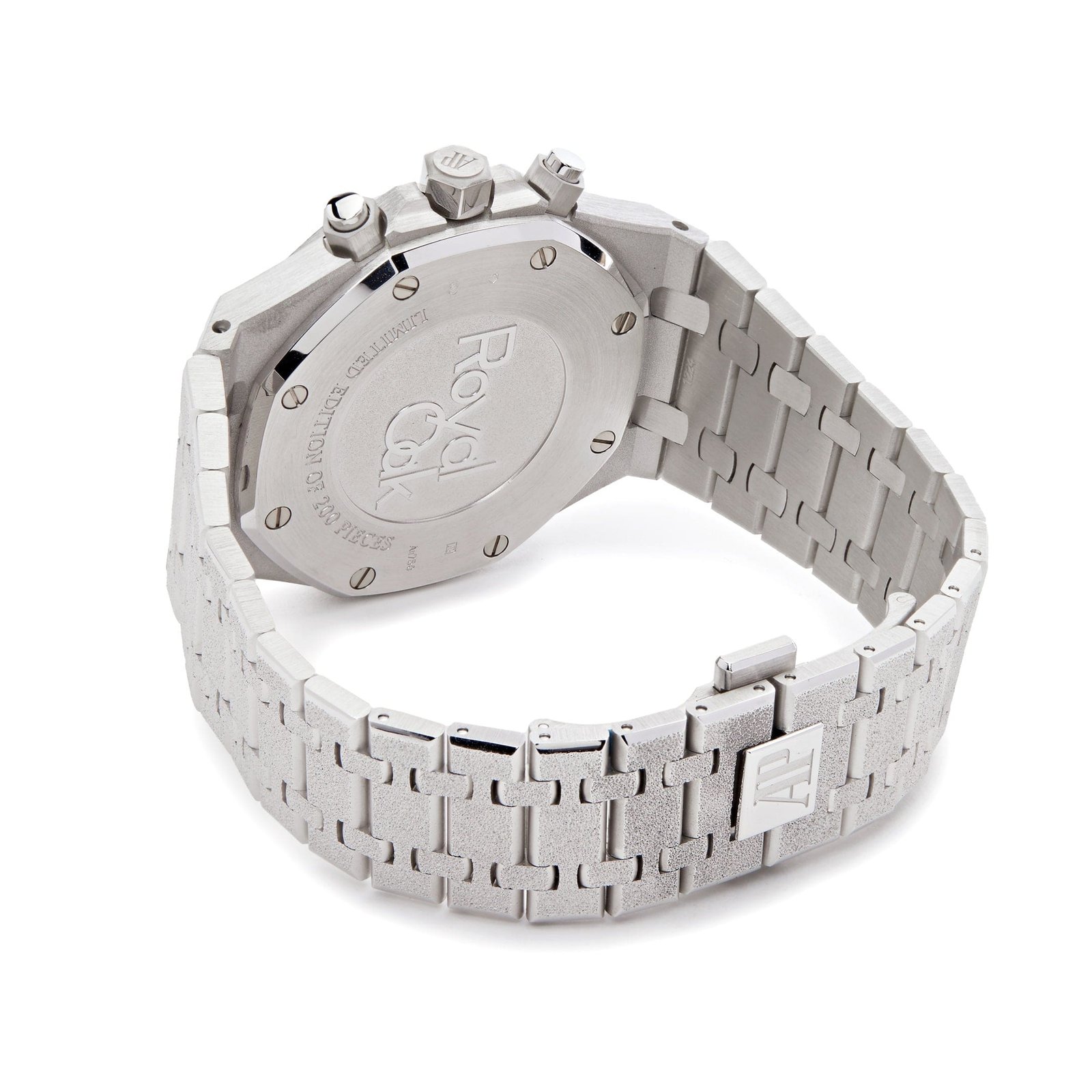 Audemars P1g*et Royal Oak 26331BC.GG.1224BC.01 Chronograph Purple Dial Frosted White Gold