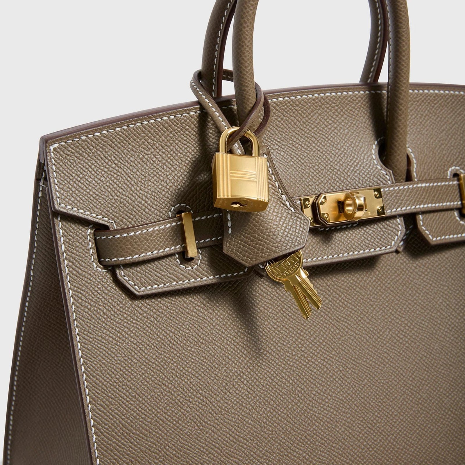 H**me5 Birkin 25 Epsom Etoupe Sellier Gold Hardware
