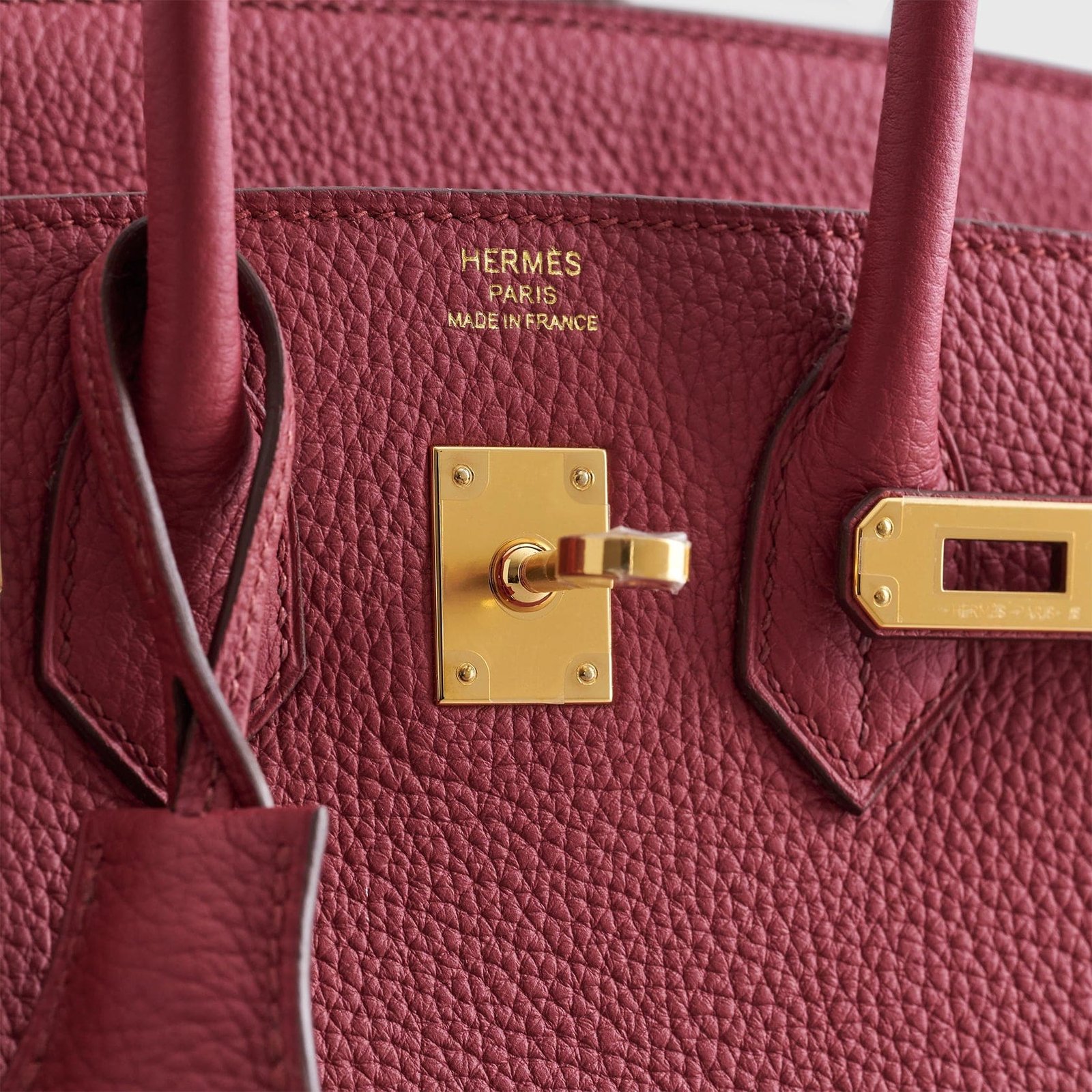 H**me5 Birkin 25 Togo Rubis Gold Hardware