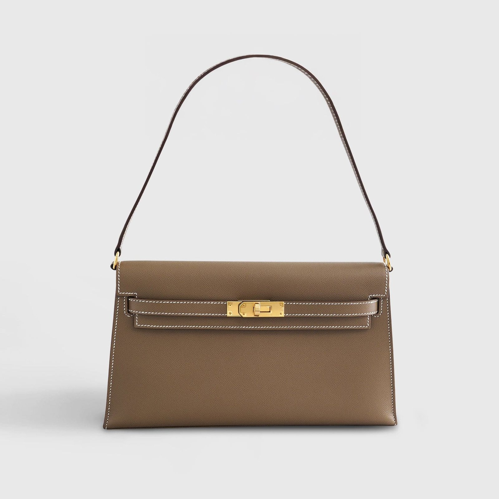 H**me5 Kelly Elan 27 Veau Madame Etoupe Gold Hardware