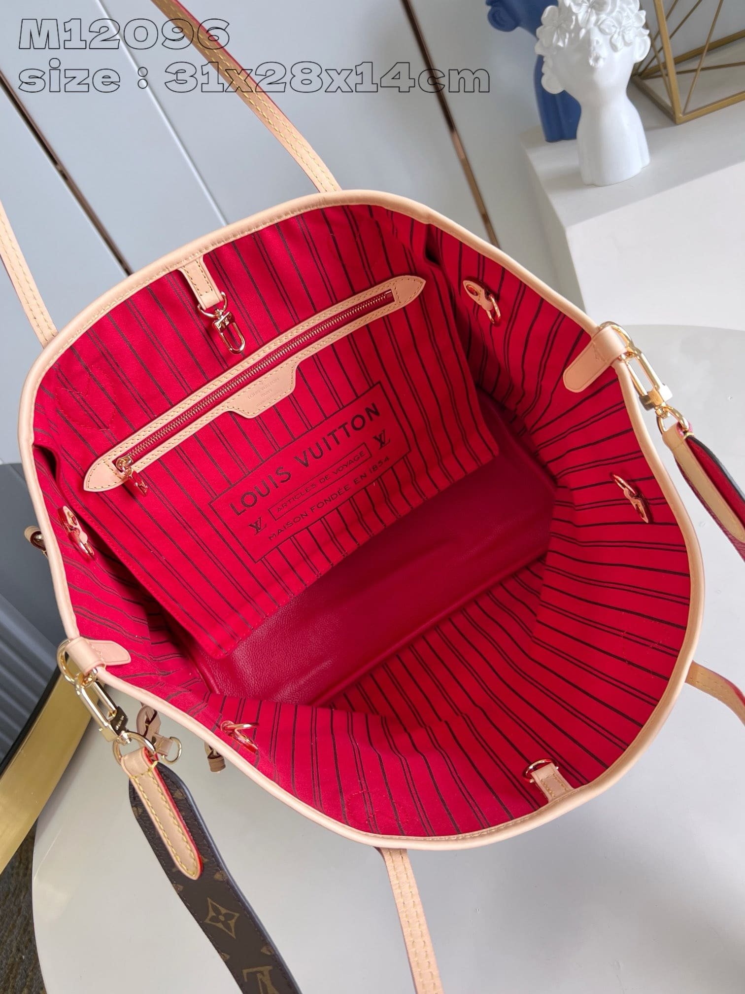 L0vis Vvtt0n M12096 Neverfull Bandoulière Inside Out MM