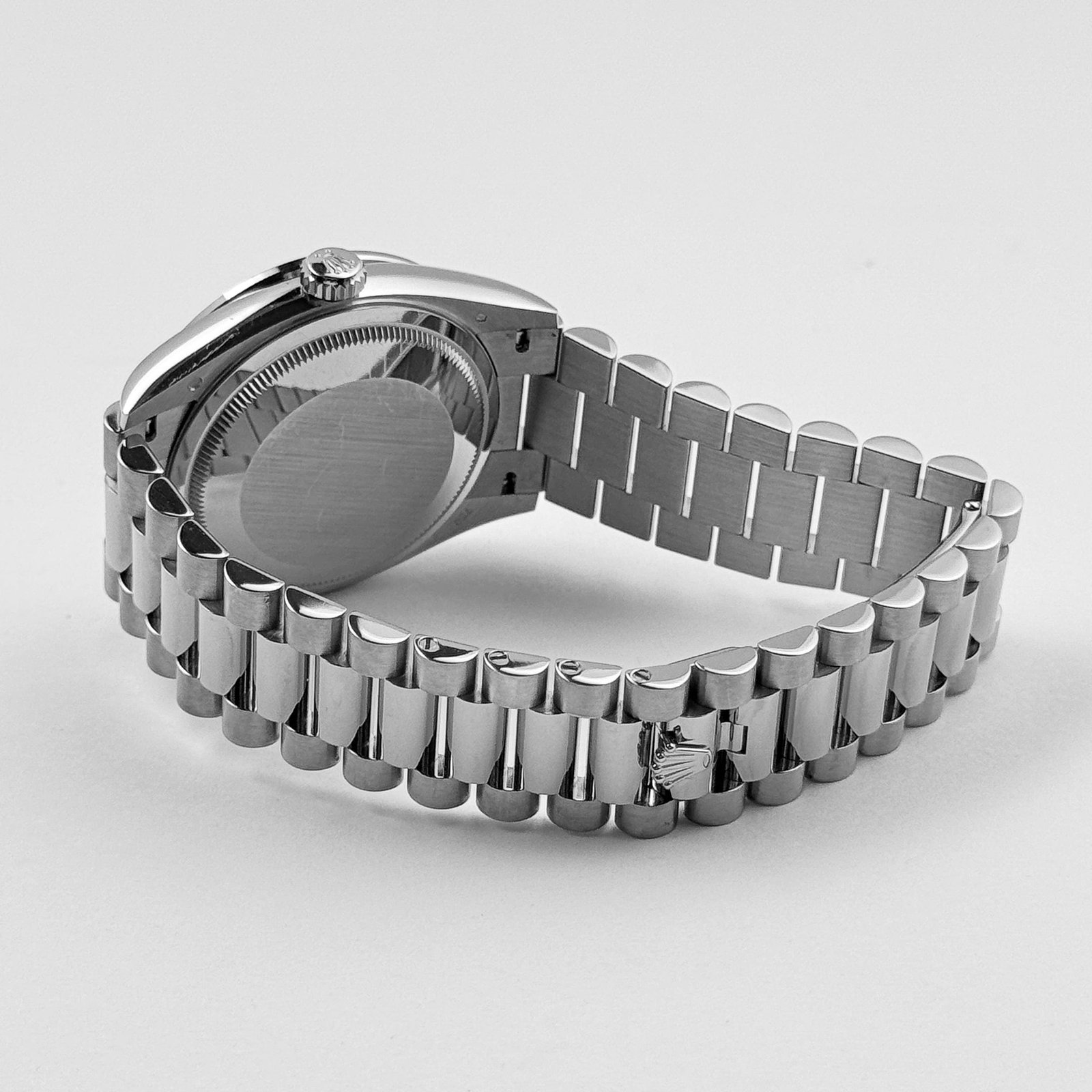 R01ex Day-Date 36 128349RBR White Gold D1am0nd Bezel Pink D1am0nd Dial (2020)