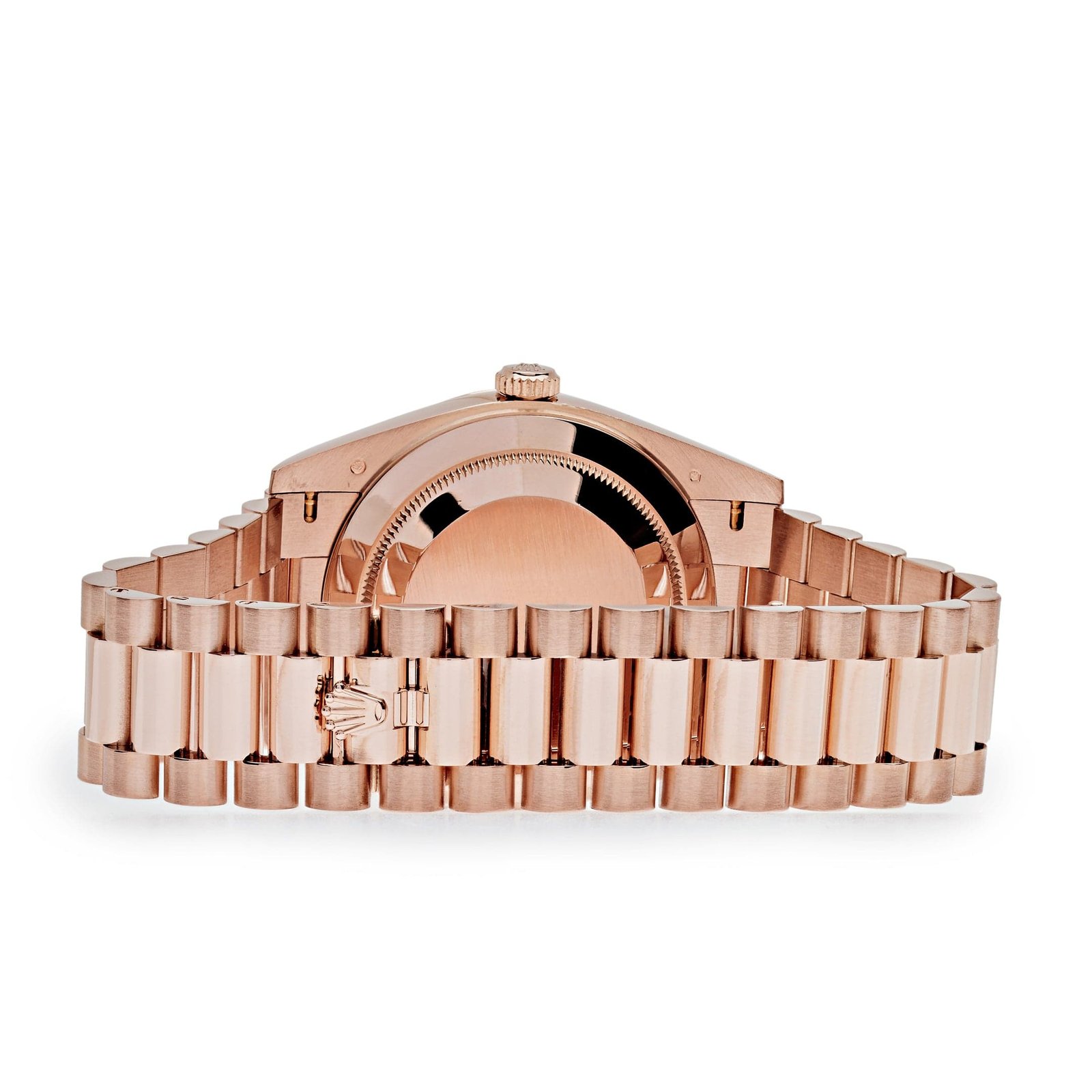 R01ex Day-Date 40 228235 Rose Gold Baguette D1am0nd Paved Dial