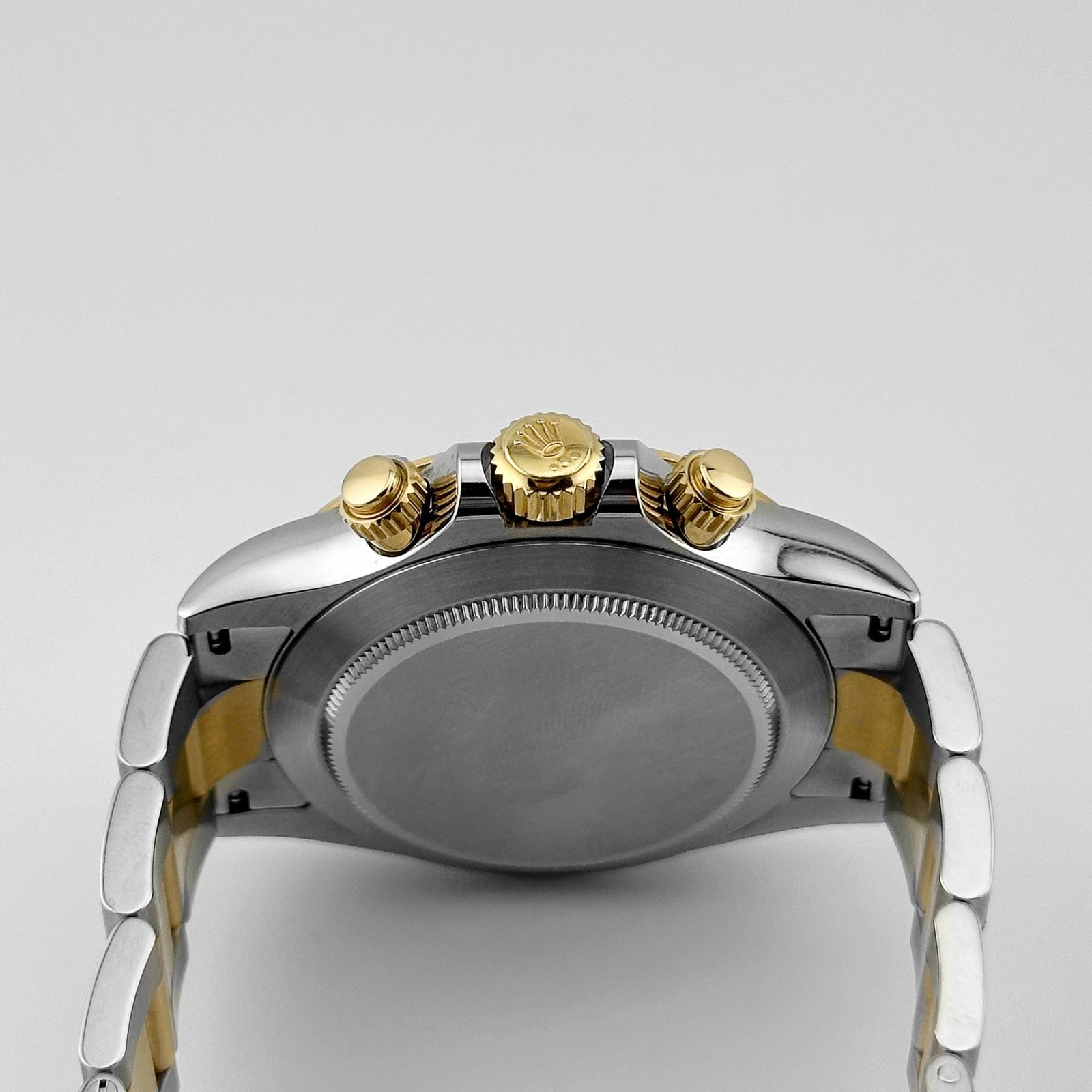 R01ex Daytona 116503 Yellow Gold Stainless Steel Black D1am0nd Dial (2018)