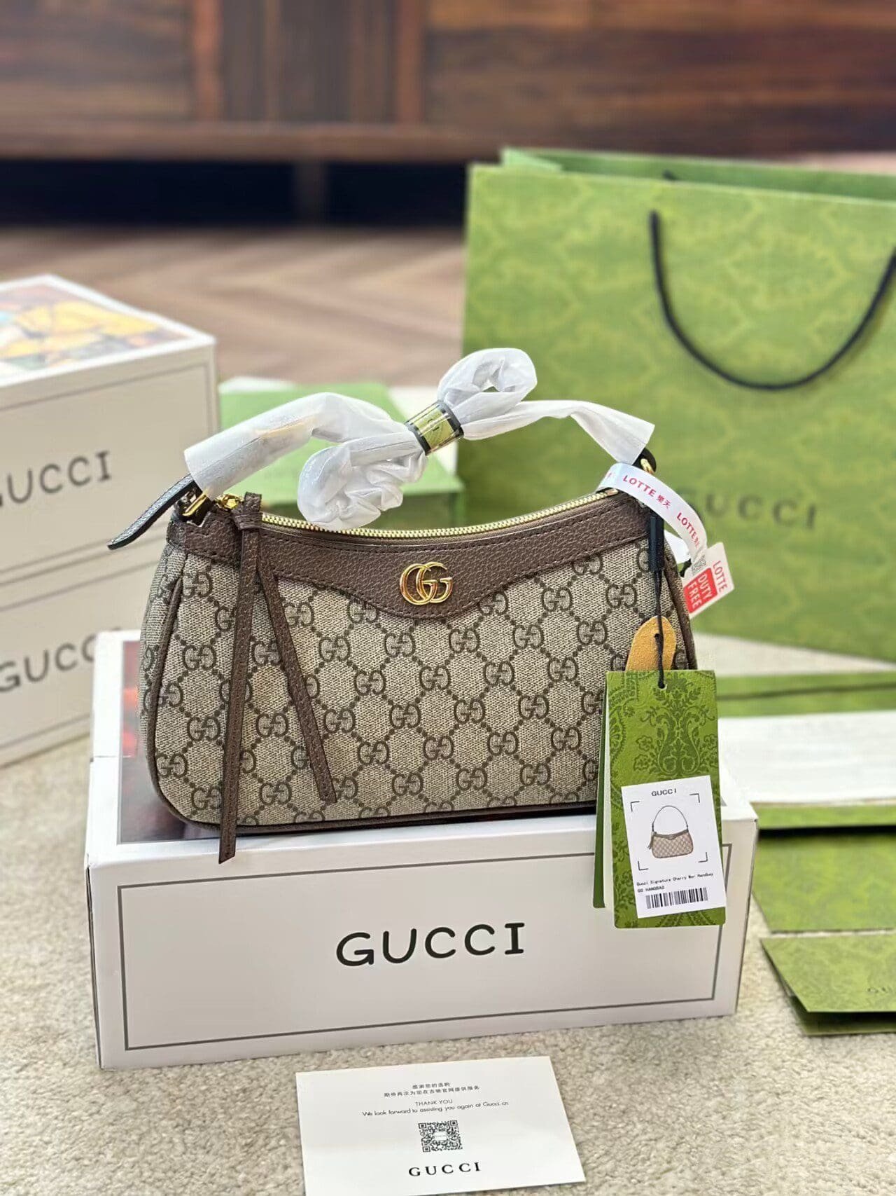Gvc*1 OPHIDIA GG SMALL HANDBAG