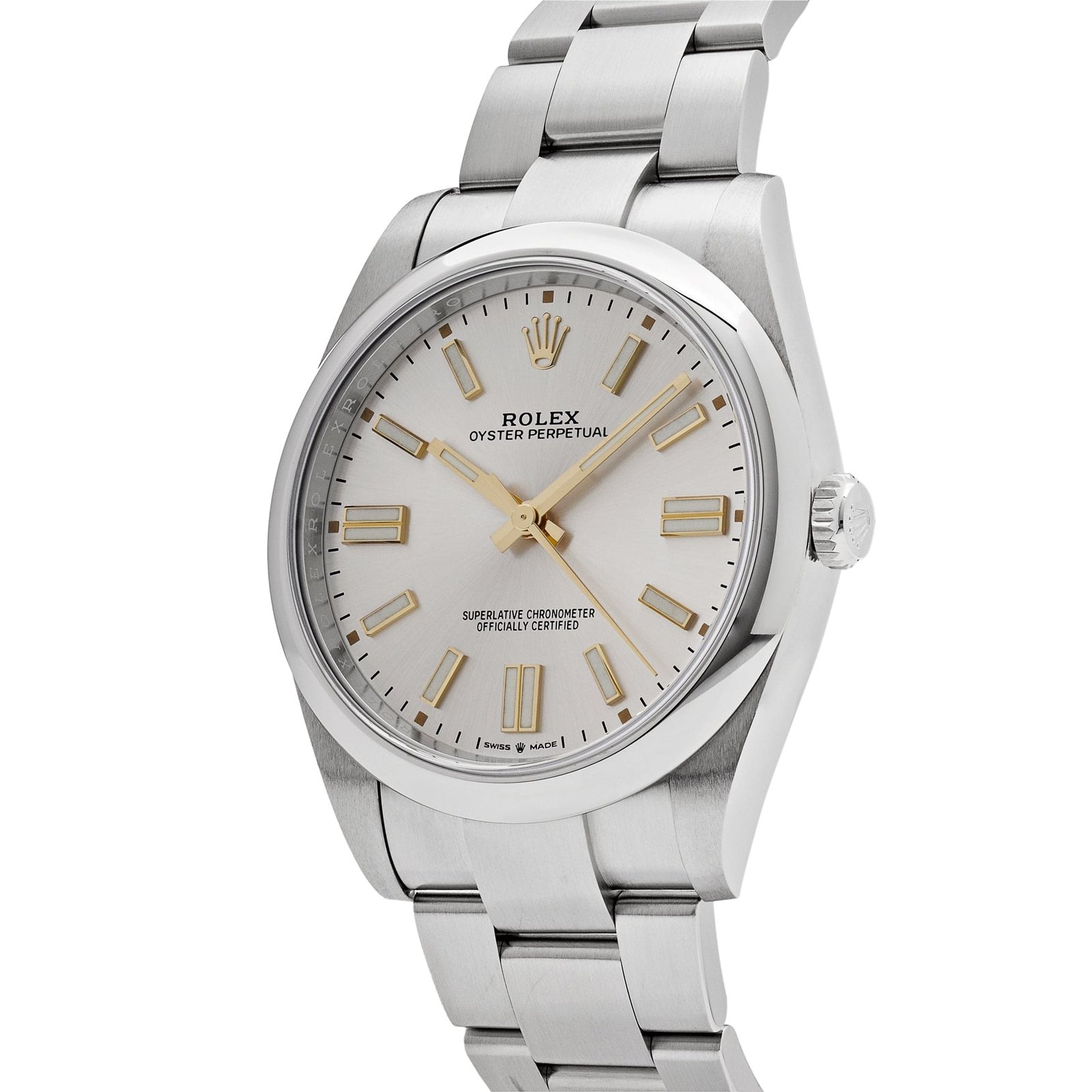R01ex Oyster Perpetual 41 124300 Stainless Steel Silver Dial (2024)
