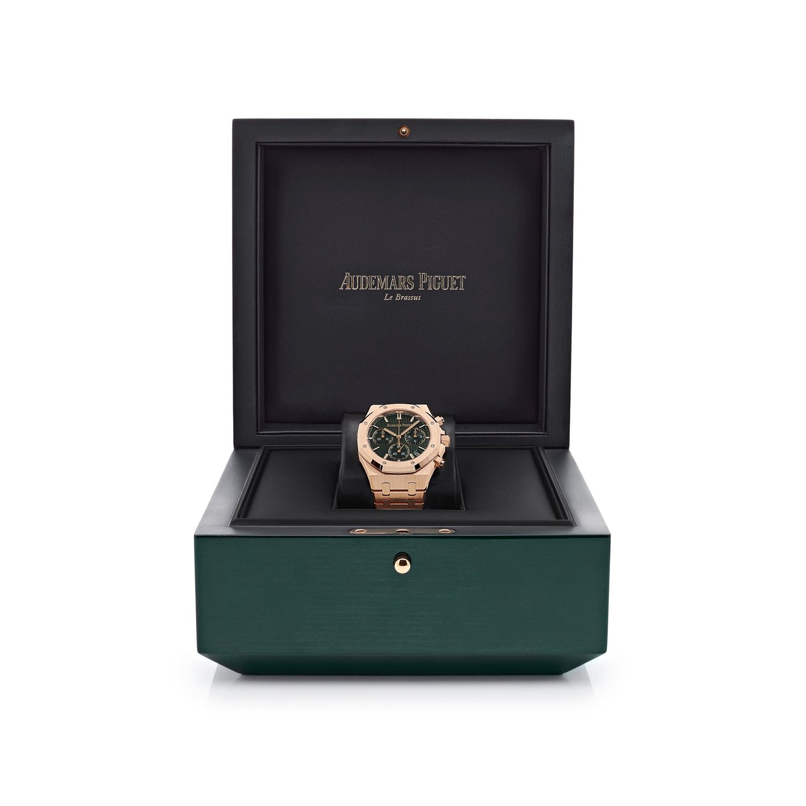Audemars P1g*et Royal Oak 26240OR.OO.1320OR.04 Chronograph ’50th Anniversary’ Rose Gold Khaki Green Dial