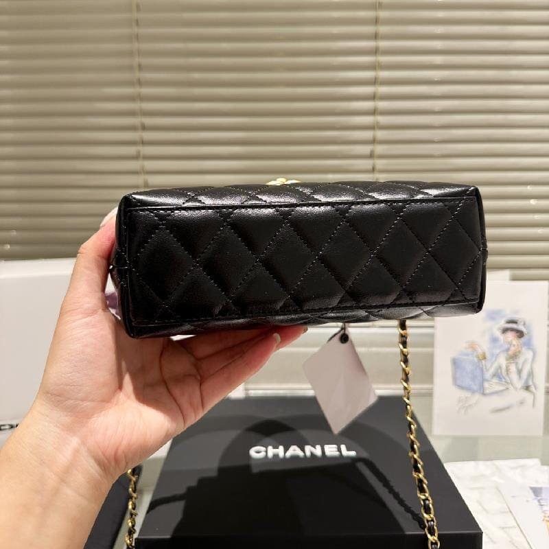 Ch**el MINI SHOPPING BAG BLACK