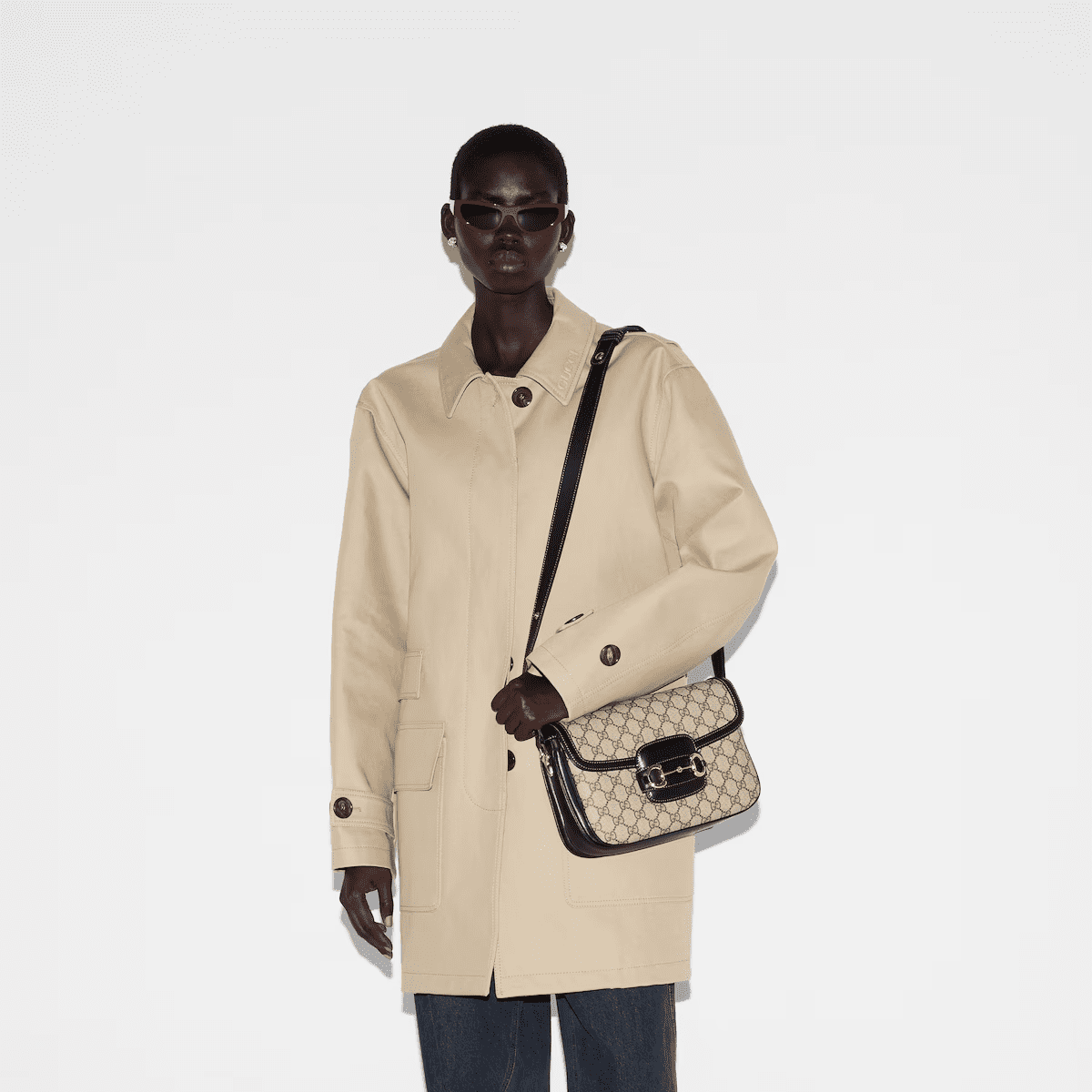 Gvc*1 Horsebit 1955 Soft small shoulder bag