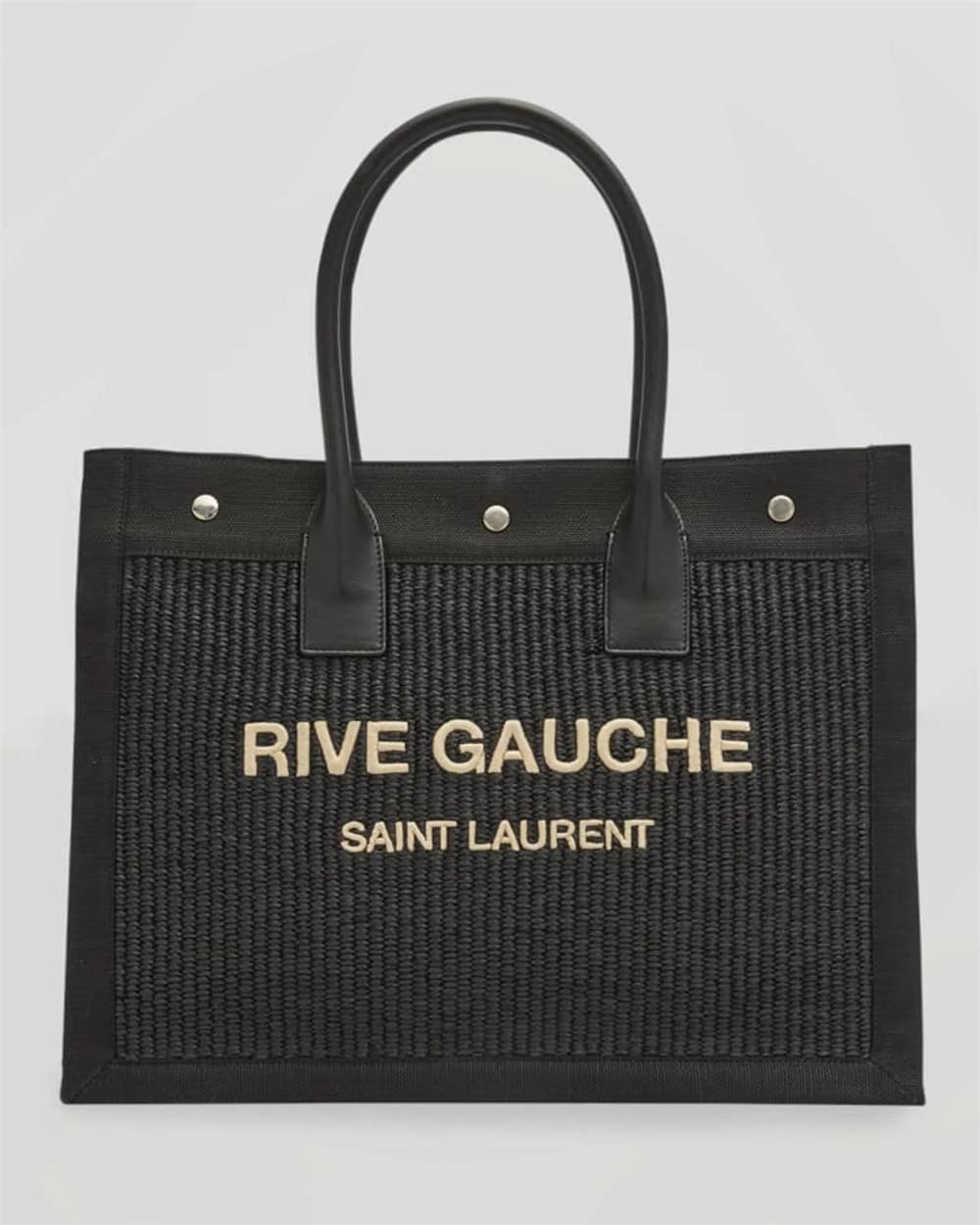 Sa1nt Lau*nt Rive Gauche Small Tote Bag in Raffia