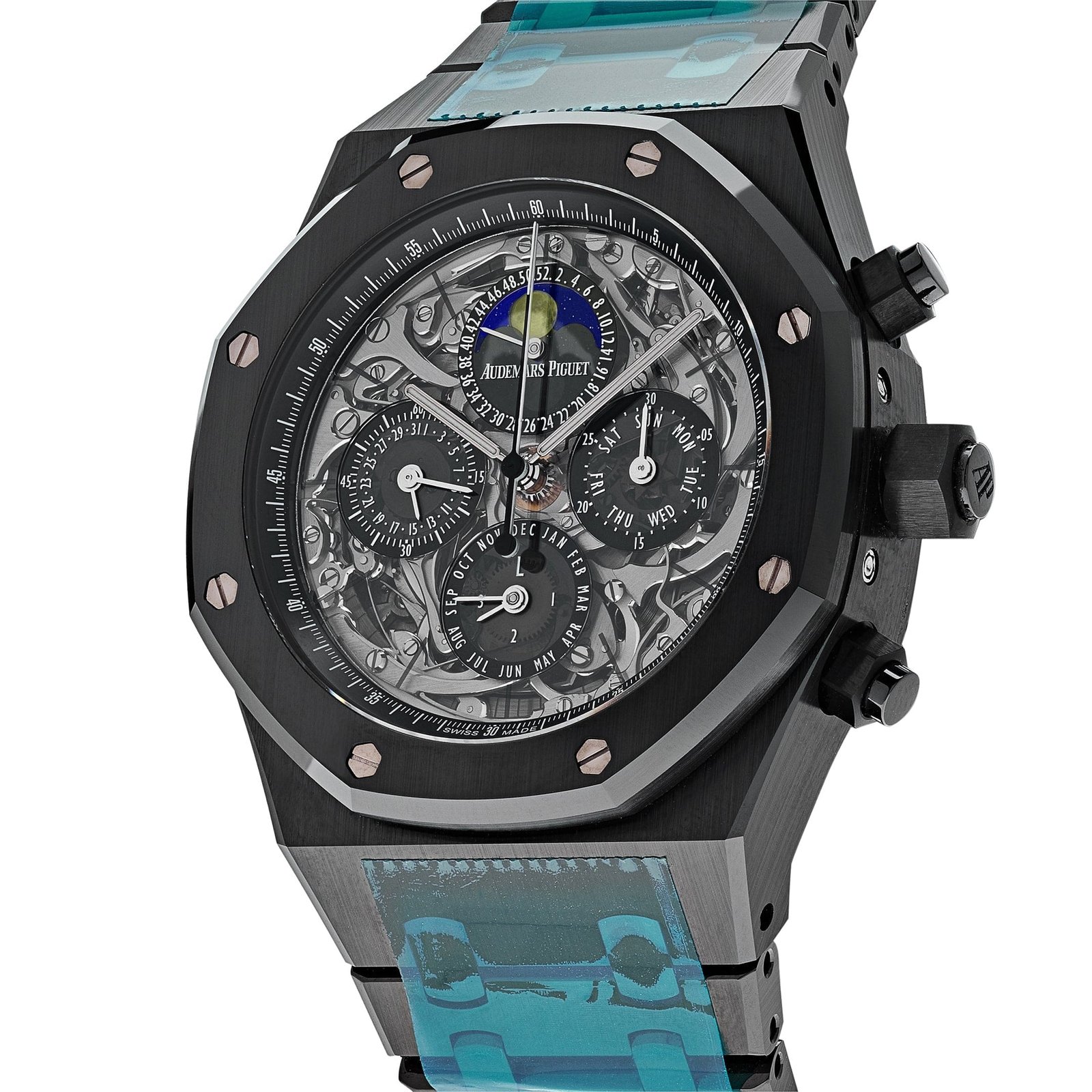 Audemars P1g*et Royal Oak 26605CE.00.1248CE.98 Grand Complications Perpetual Calendar Black Ceramic