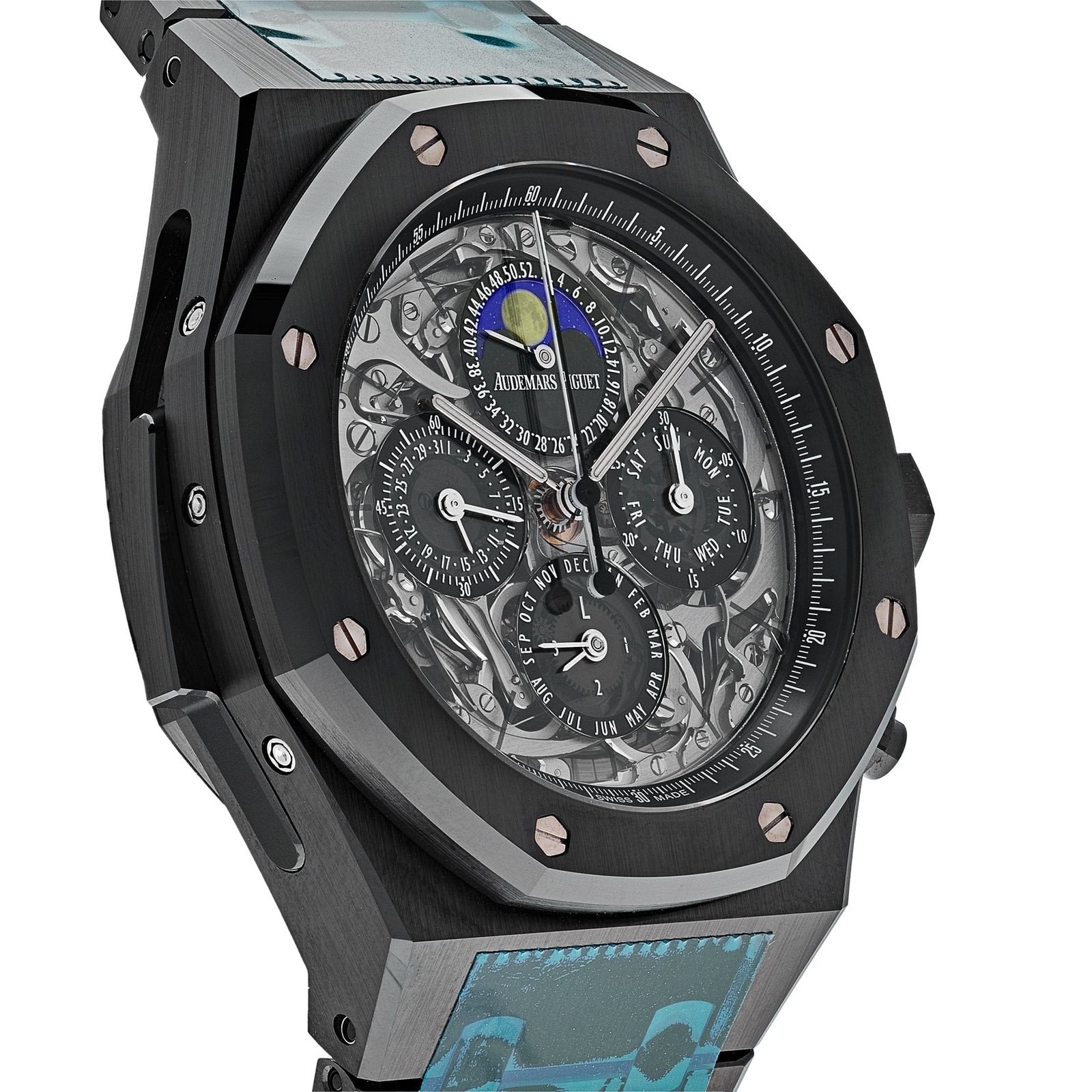 Audemars P1g*et Royal Oak 26605CE.00.1248CE.98 Grand Complications Perpetual Calendar Black Ceramic