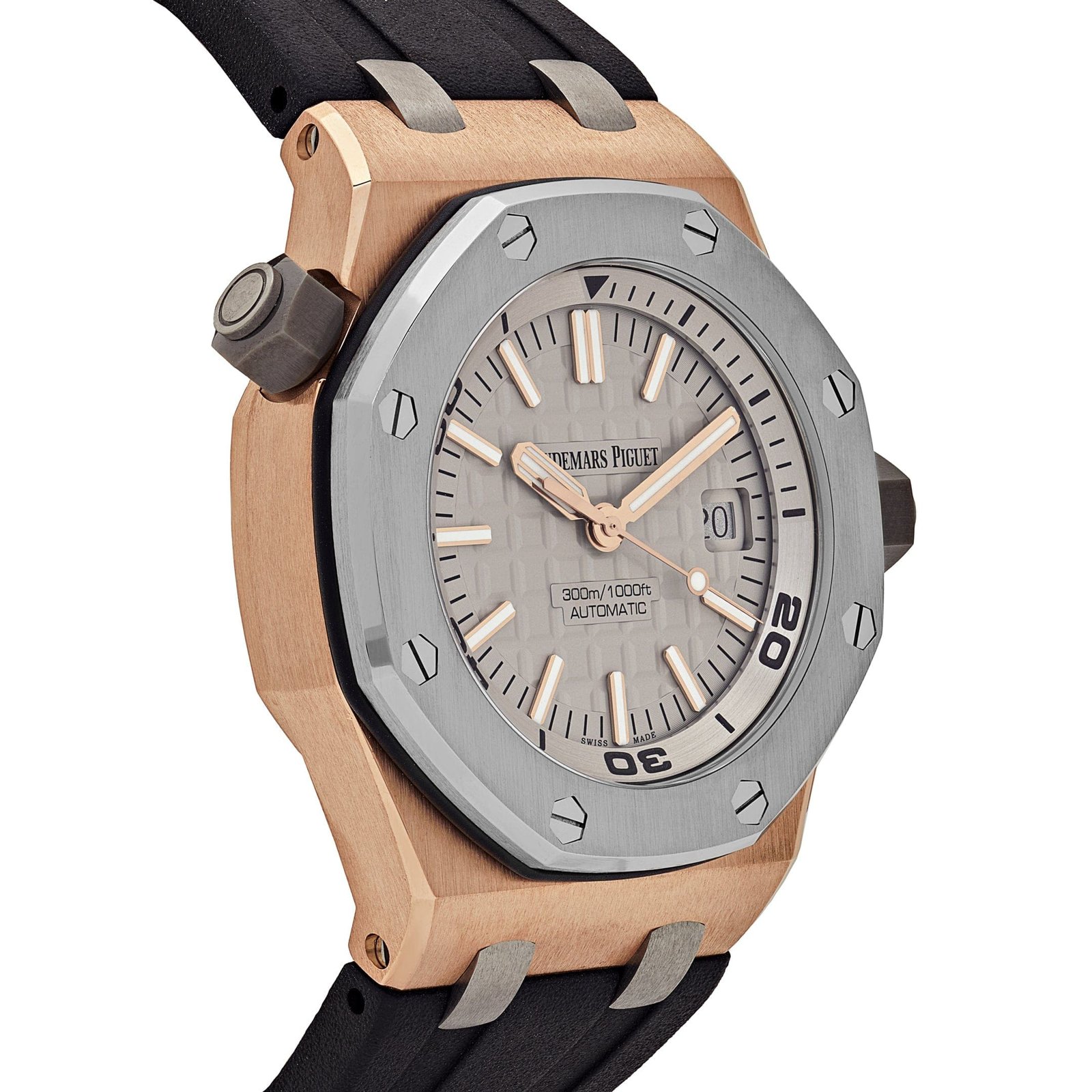 Audemars P1g*et Royal Oak Offshore 15711OI.OO.A006CA.01 Diver Rose Gold Grey Dial Limited Edition