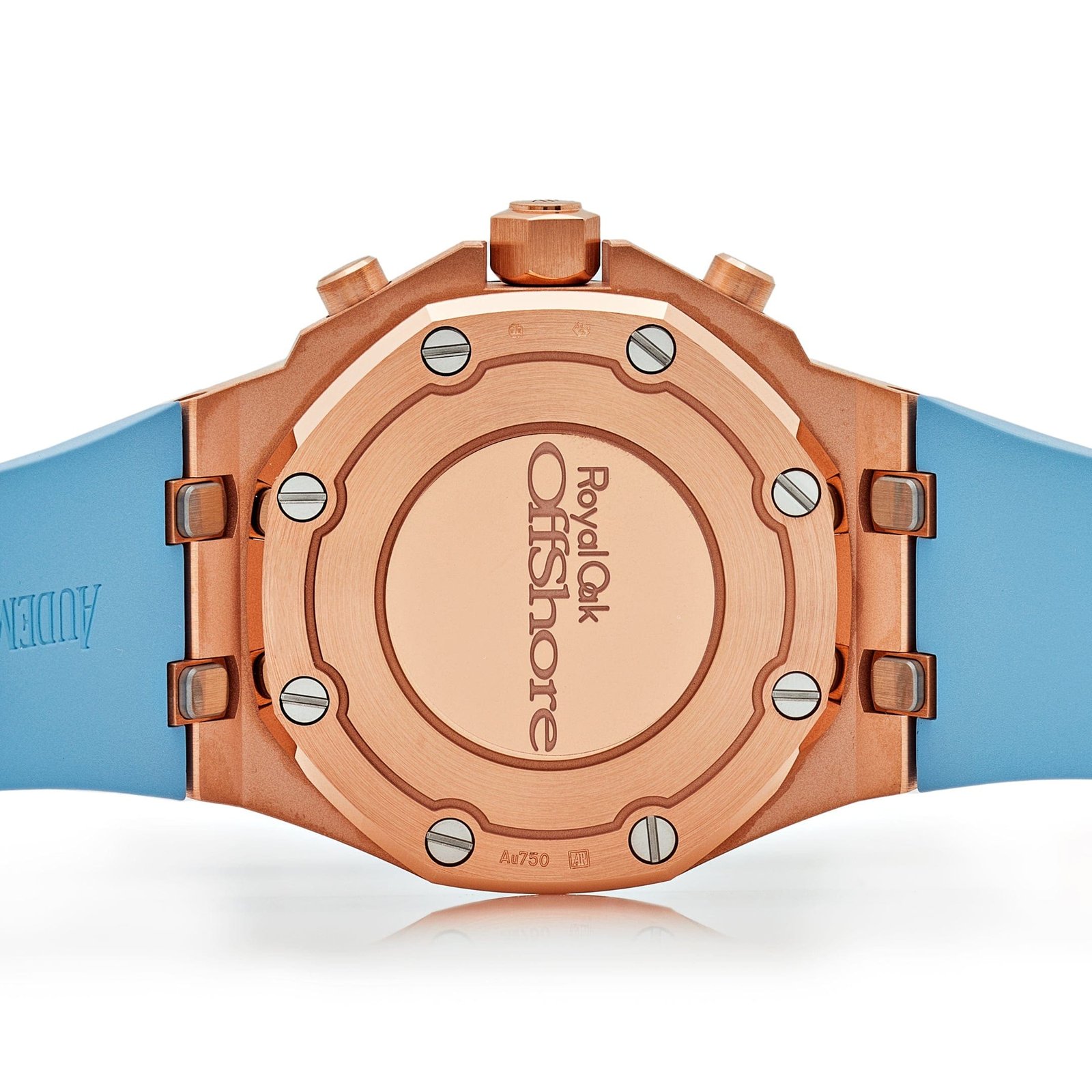 Audemars P1g*et Royal Oak Offshore 26231OR.ZZ.A085CA.01 Chronograph Rose Gold Blue Dial D1am0nd Bezel (2023)