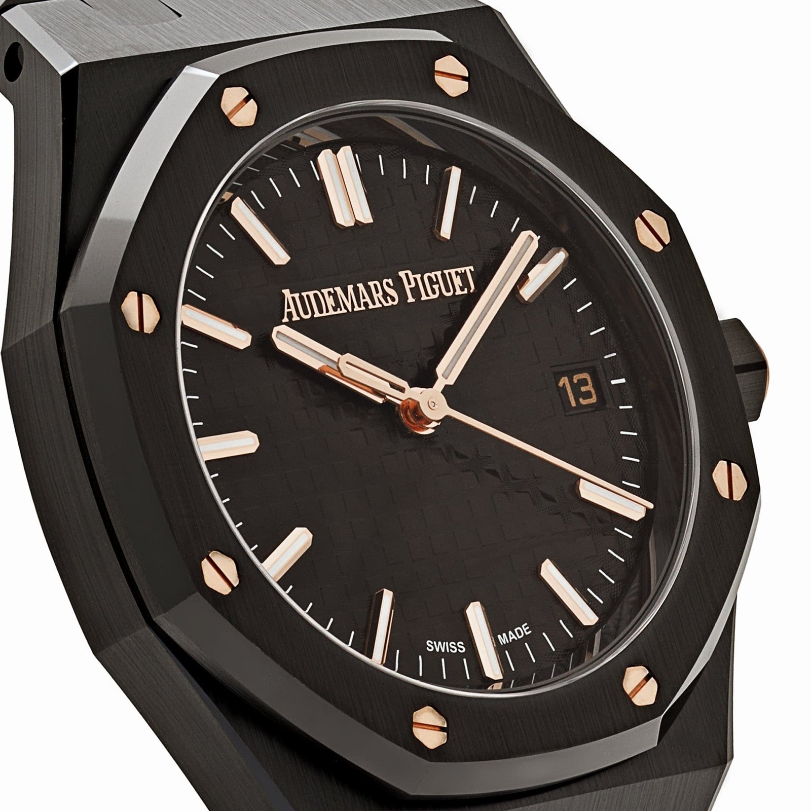Audemars P1g*et Royal Oak Selfwinding 77350CE.OO.1266CE.01 ‘Ladies’ Black Ceramic Black Dial