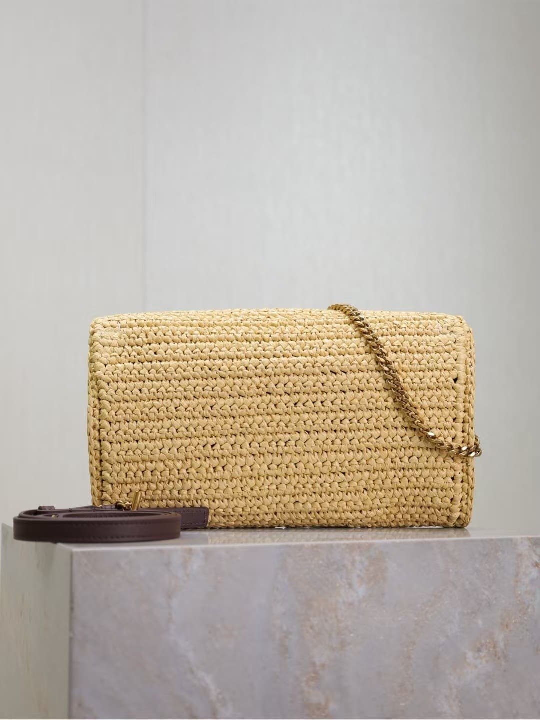 Sa1nt Lau*nt kate 99 tassel in raffia