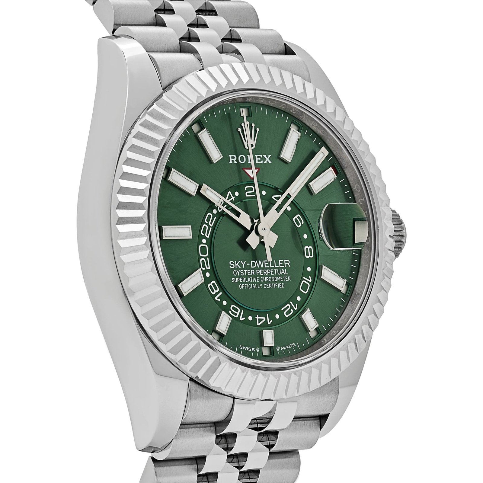 R01ex Sky-Dweller 336934 Stainless Steel Green Dial Jubilee (2025)