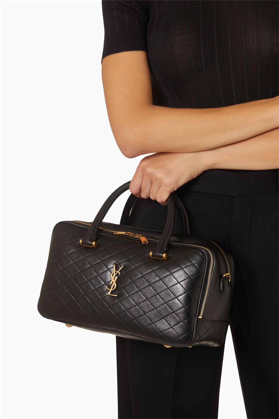Sa1nt Lau*ntOUT Lyia Duffle Bag in Quilted Lambskin