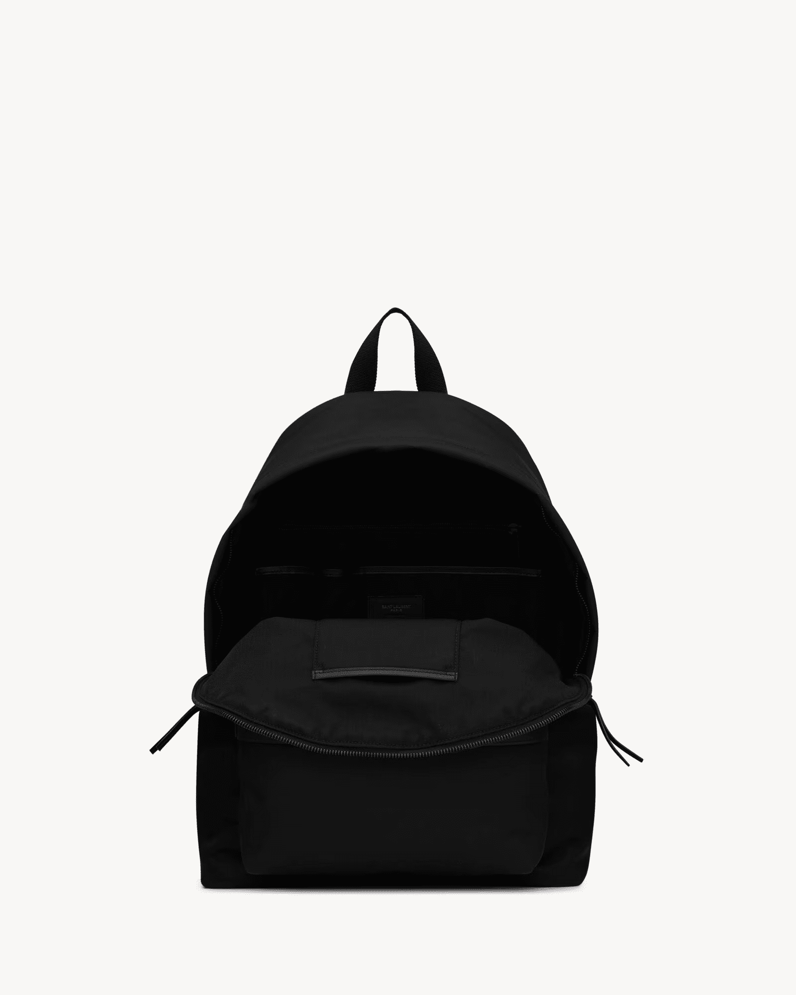 Sa1nt Lau*nt City backpack in ECONYL®, smooth leather and nylon