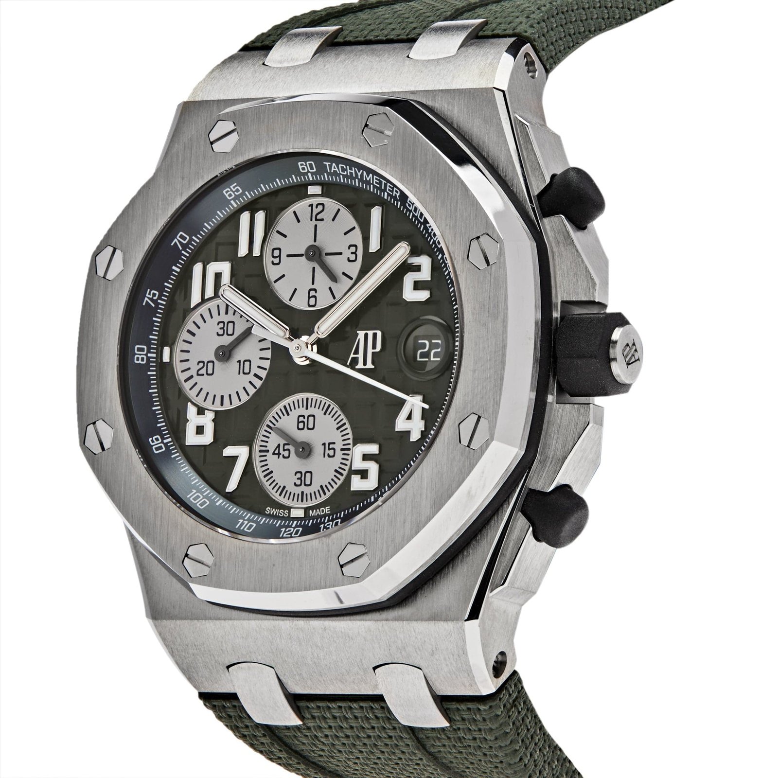 Audemars P1g*et Royal Oak Offshore 26238TI.OO.A056CA.01 Chronograph Titanium Green Dial
