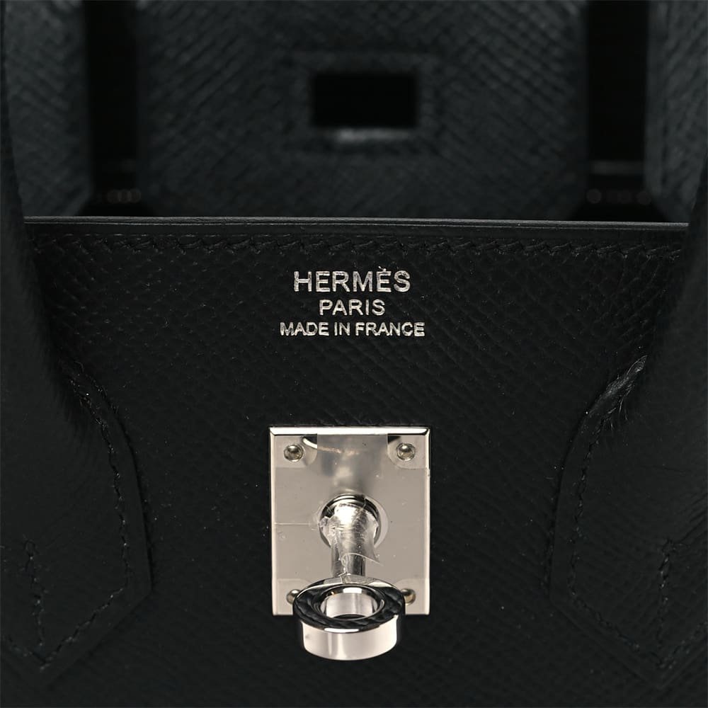 H**me5 Epsom Birkin Sellier 25 Black