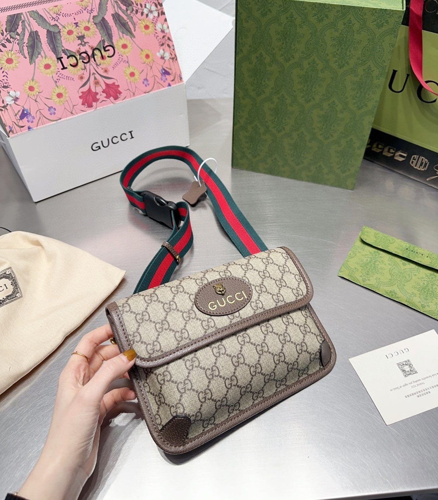 Gvc*1 NEO VINTAGE GG Svp*me BELT BAG