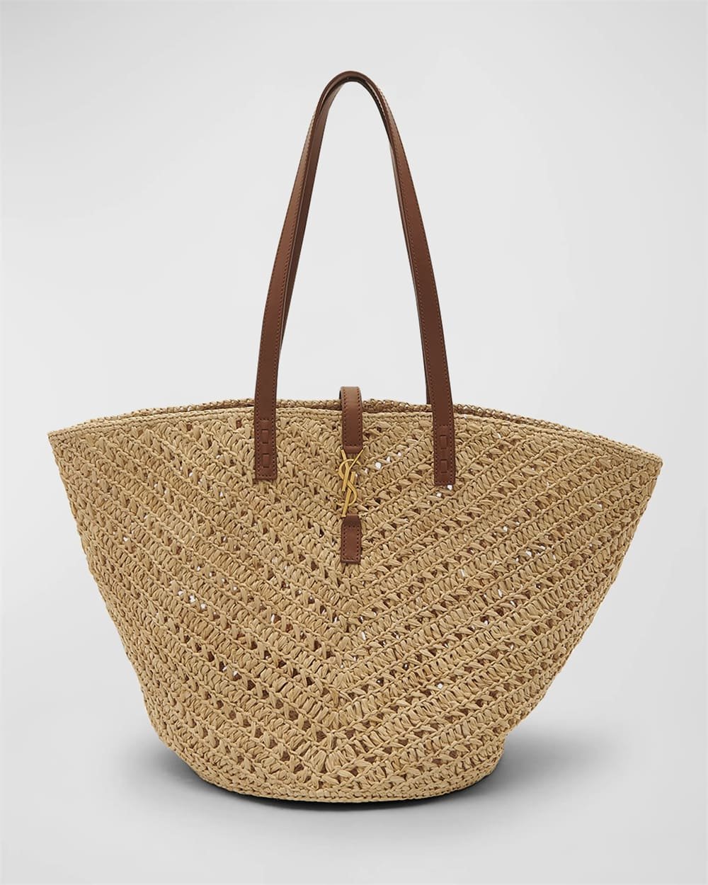Sa1nt Lau*nt Panier Medium Y51 Tote Bag in Raffia