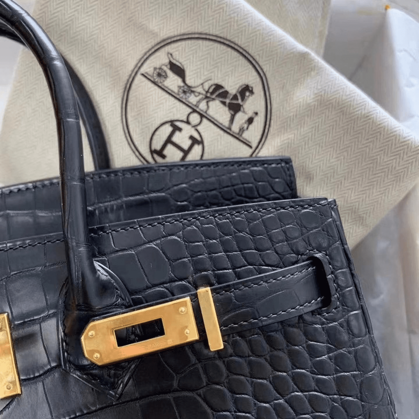H**me5 Birkin 30 Black