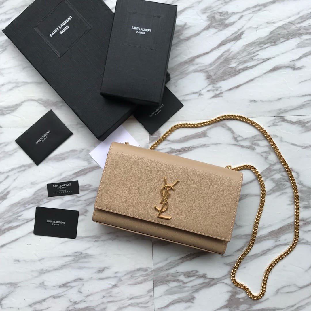 Sa1nt Lau*nt  Kate monogramme leather crossbody bag