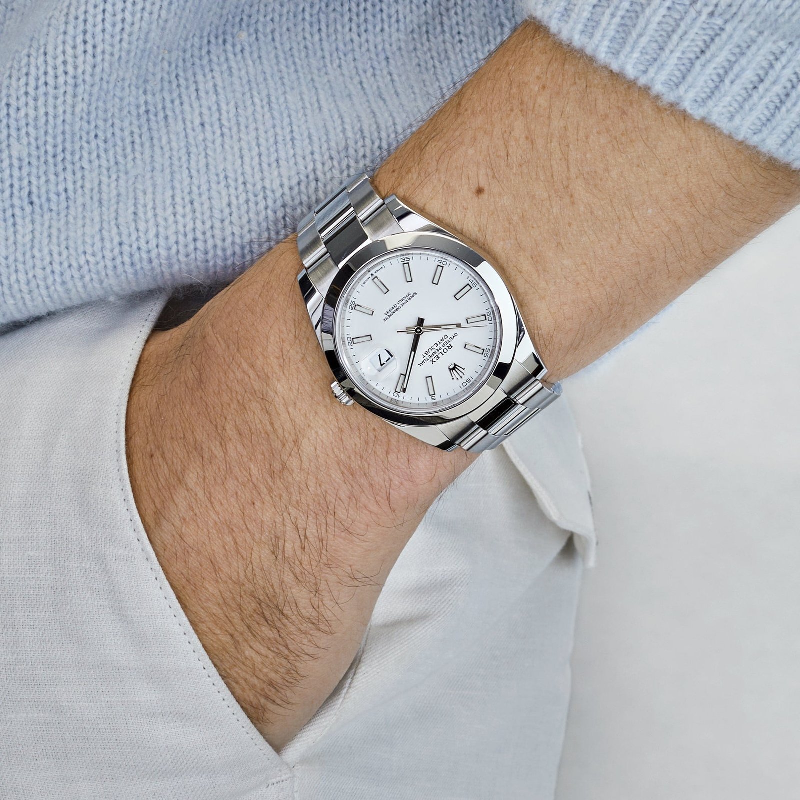 R01ex Datejust 41 126300 Stainless Steel White Dial Oyster