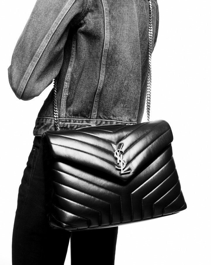 Sa1nt Lau*nt Loulou Medium In Matelasse Y Leather