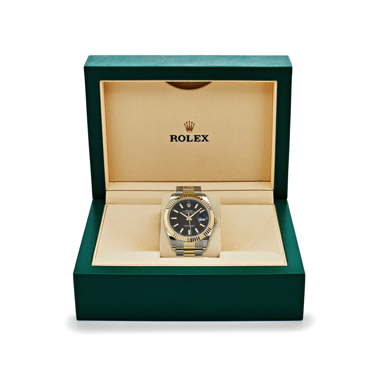 R01ex Datejust 41 126333 Yellow Gold Stainless Steel Black Dial Oyster (2024)
