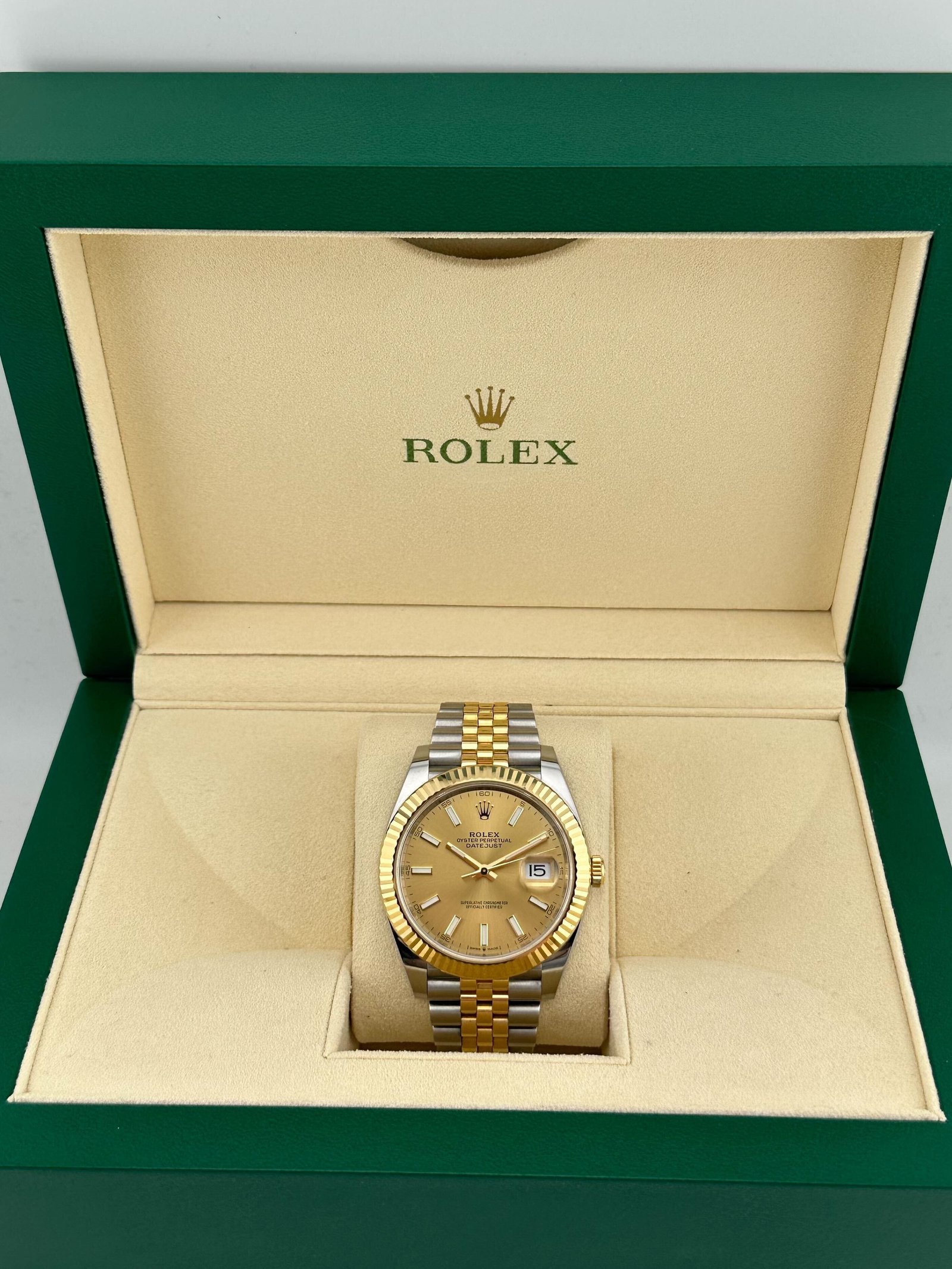 R01ex Datejust 41 126333 Yellow Gold Stainless Steel Champagne Dial Jubilee (2022)